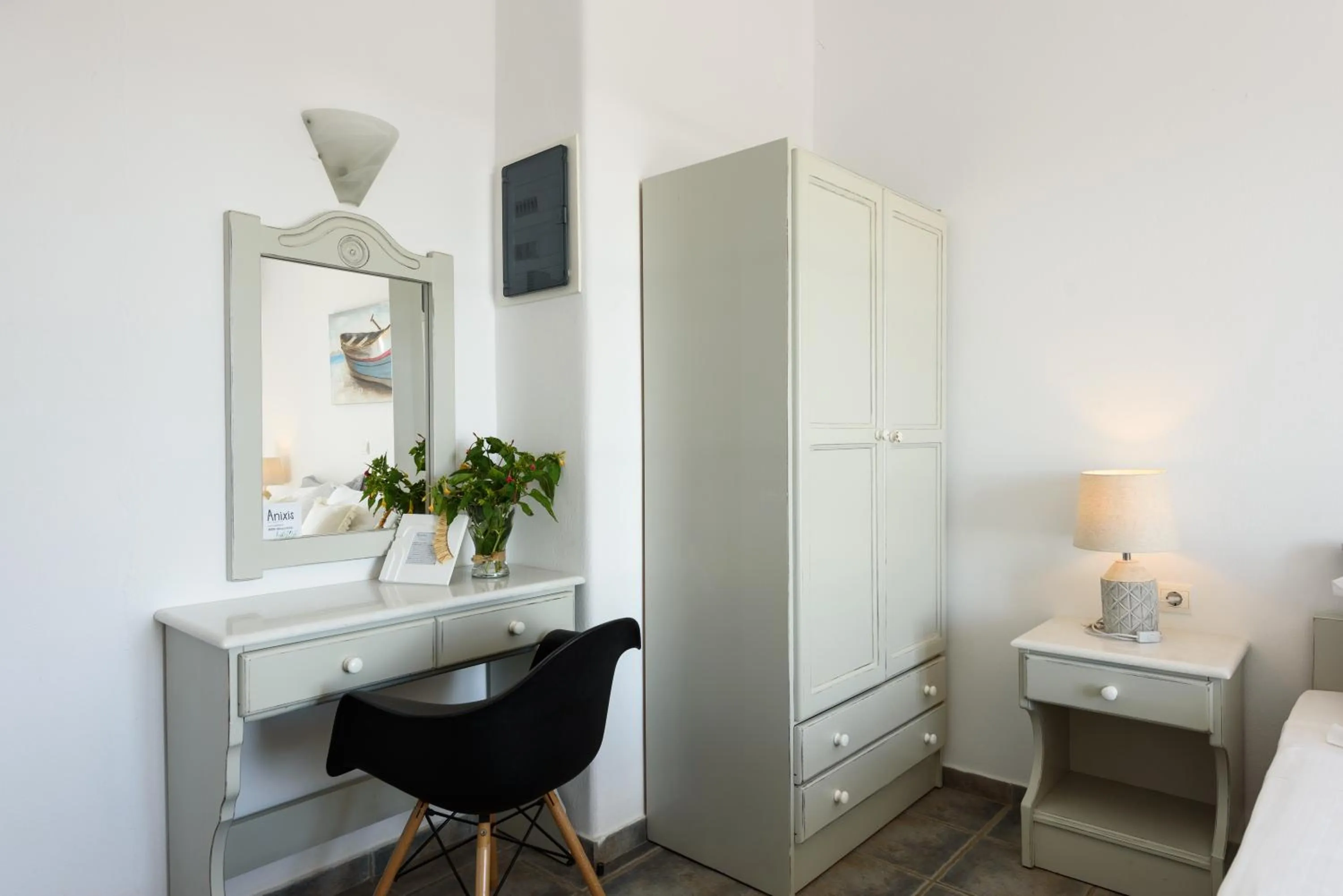 Bedroom in Anixis Studios Aliki Paros