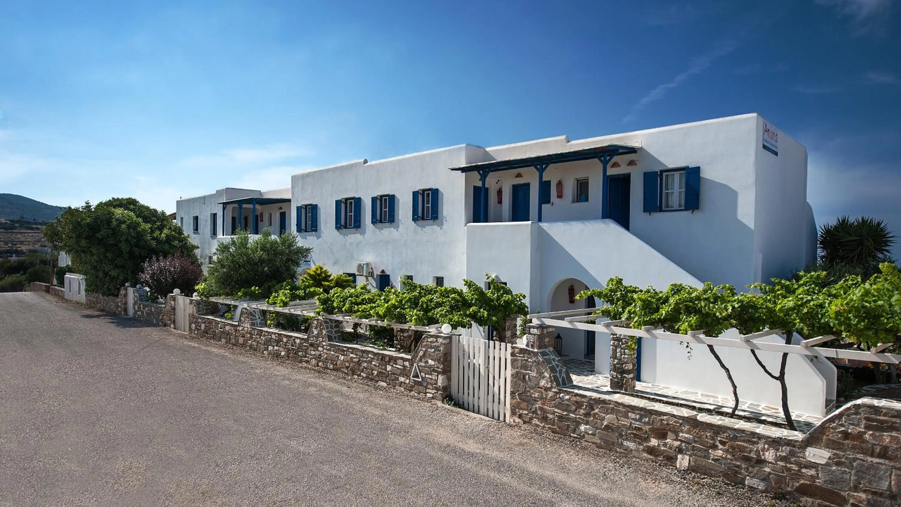 Bird's eye view in Anixis Studios Aliki Paros