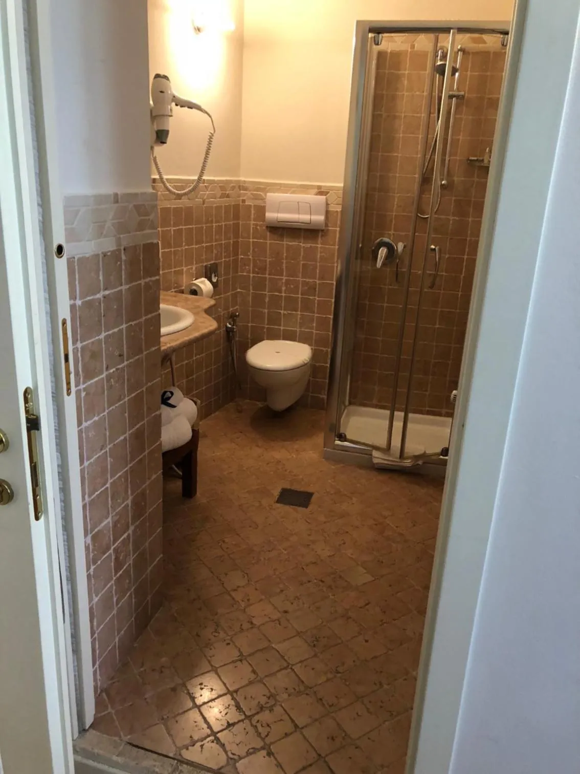 Bathroom in Locanda Agli Angeli