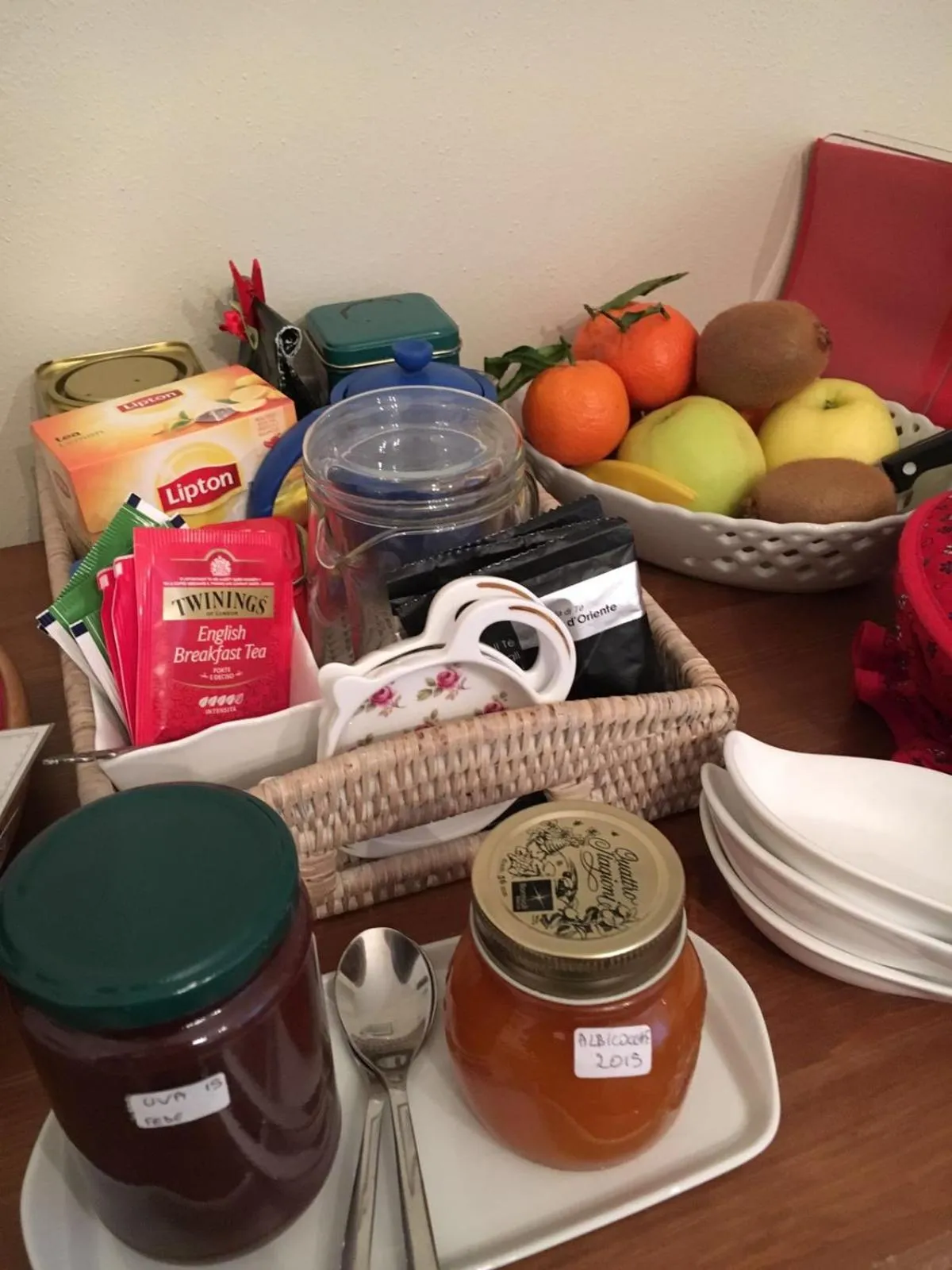 Continental breakfast in Casa Chiara B&B