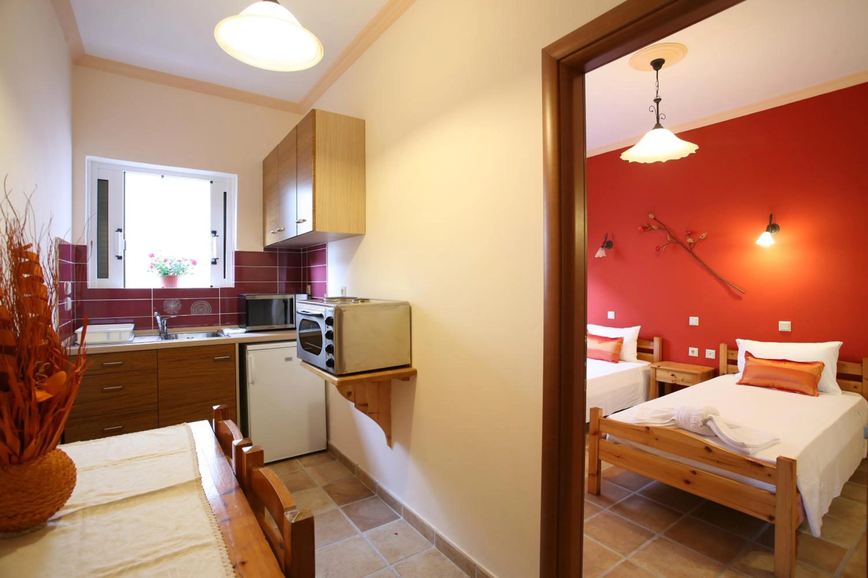 Bed in Apartments Corfu Sun Sea Side