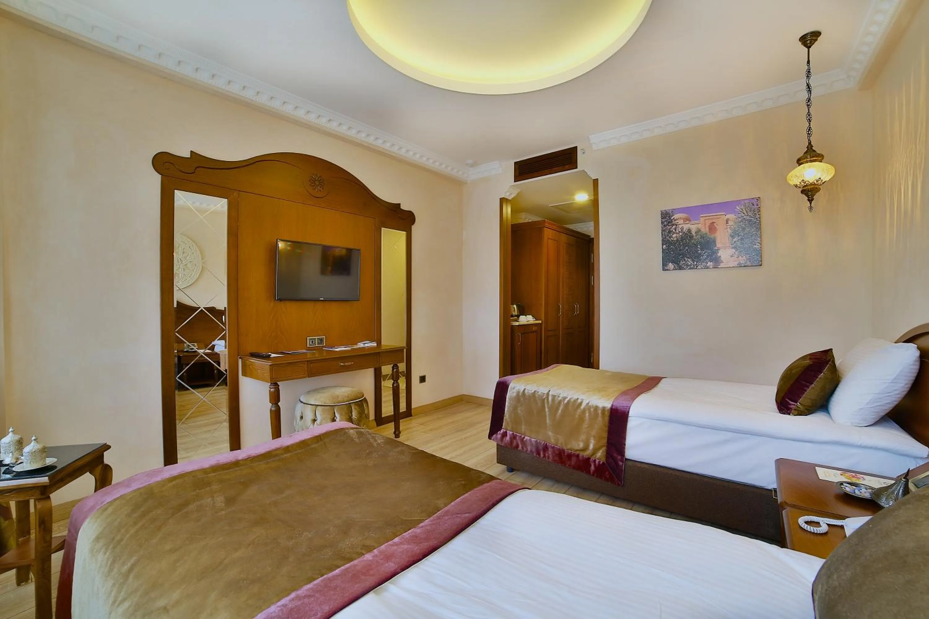 Bed in Kaya Ninova Hotel