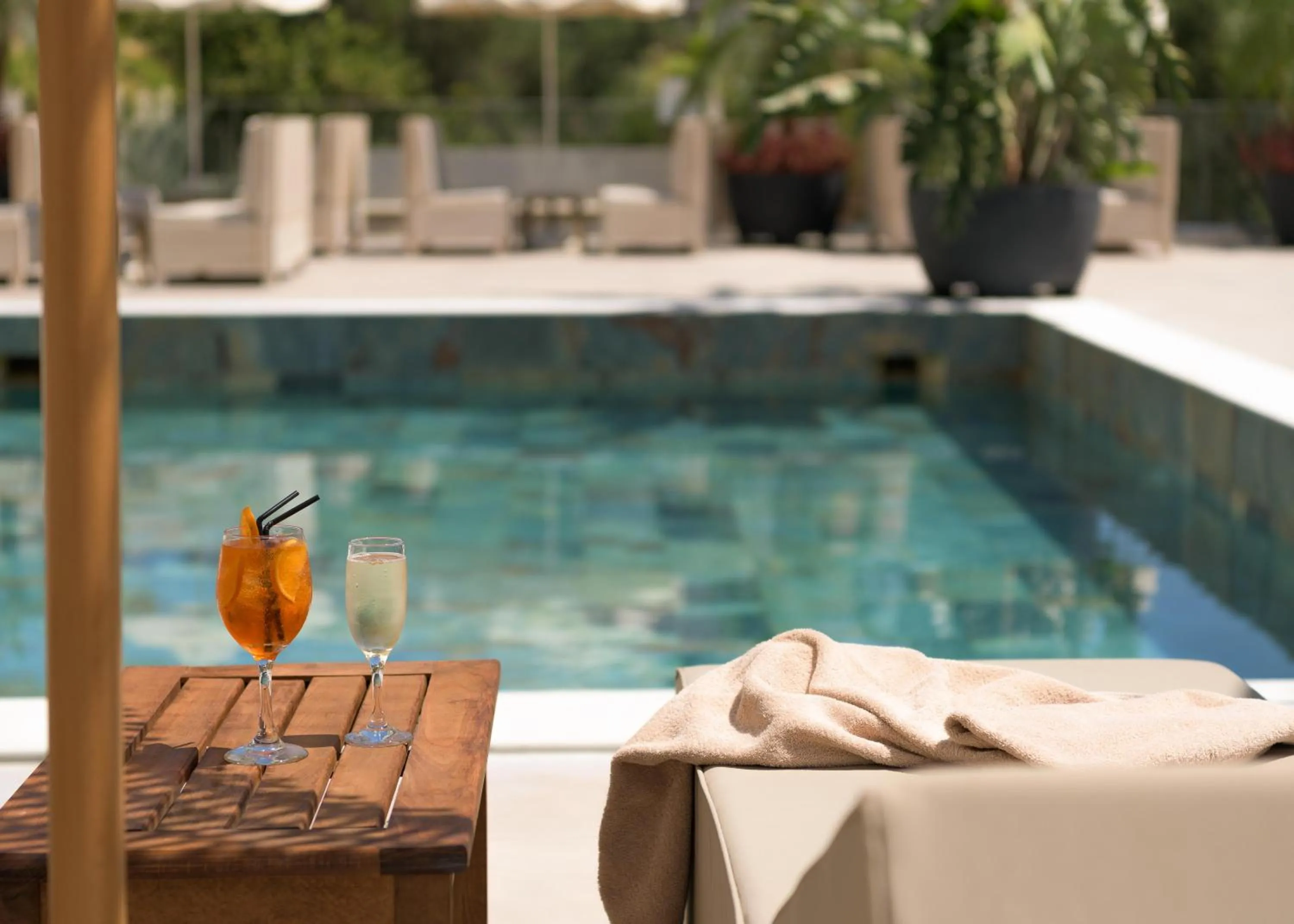 Swimming pool in Sergios Hotel