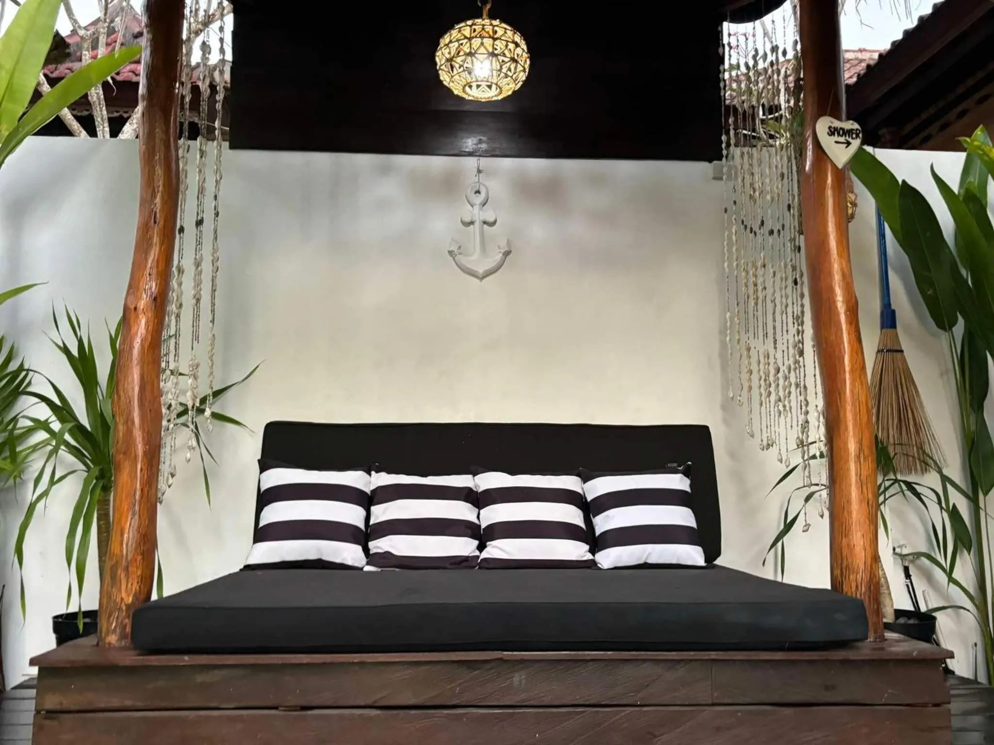 Balcony/Terrace, Bed in The Captains Villa