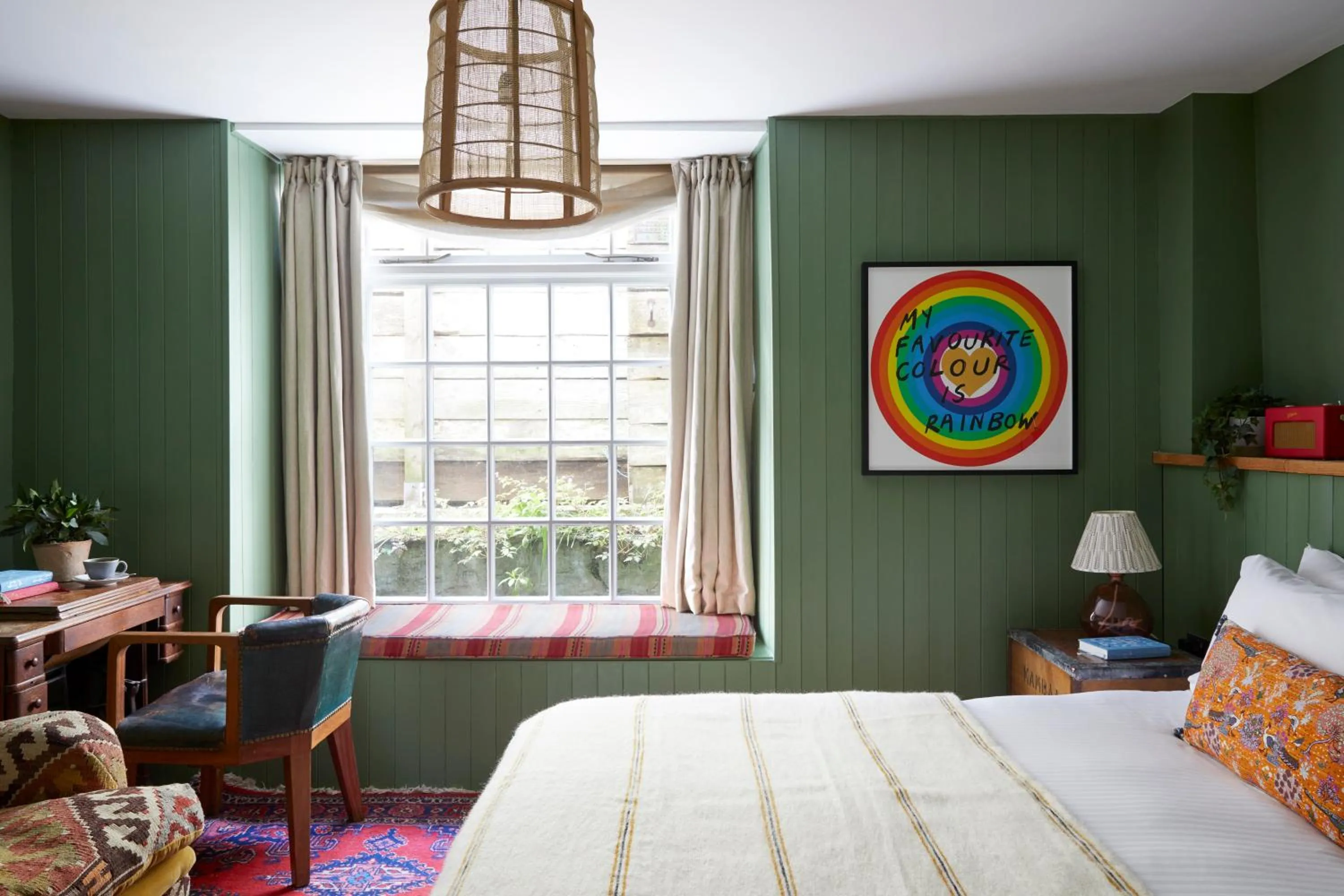 Bed in Artist Residence Cornwall