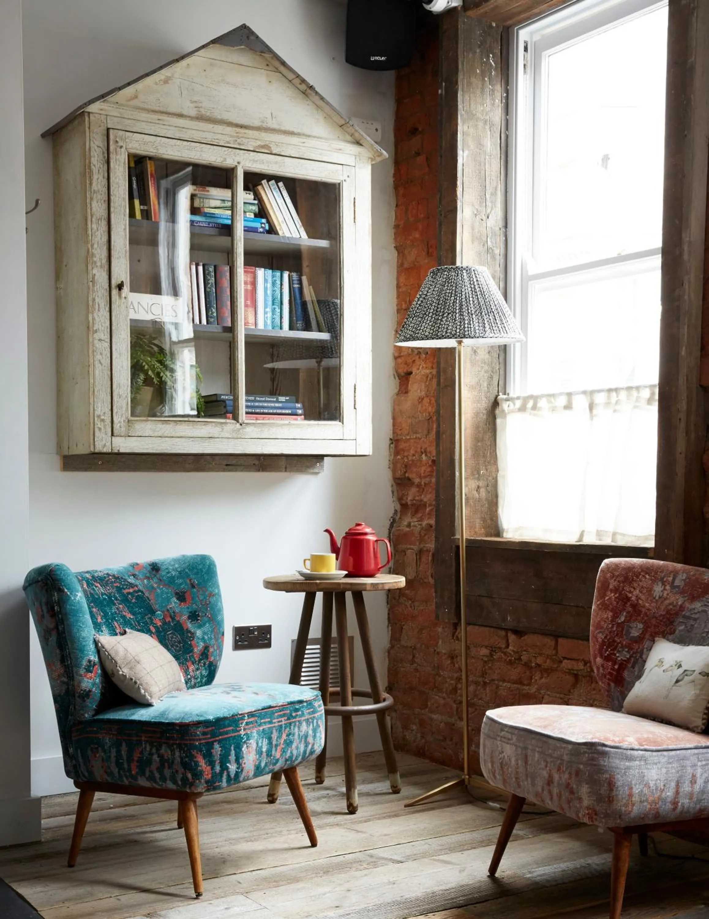 Library in Artist Residence Cornwall