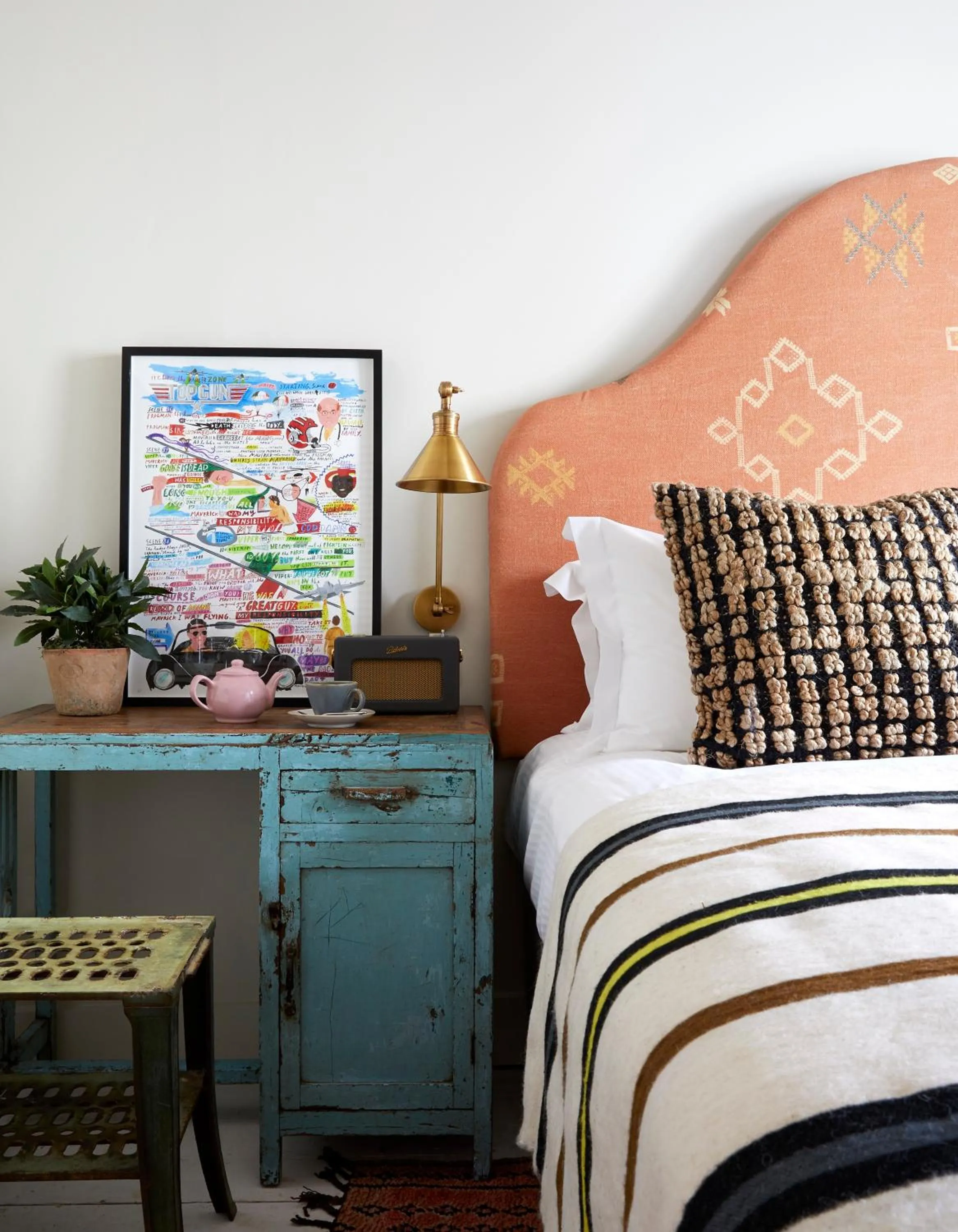 Bed in Artist Residence Cornwall