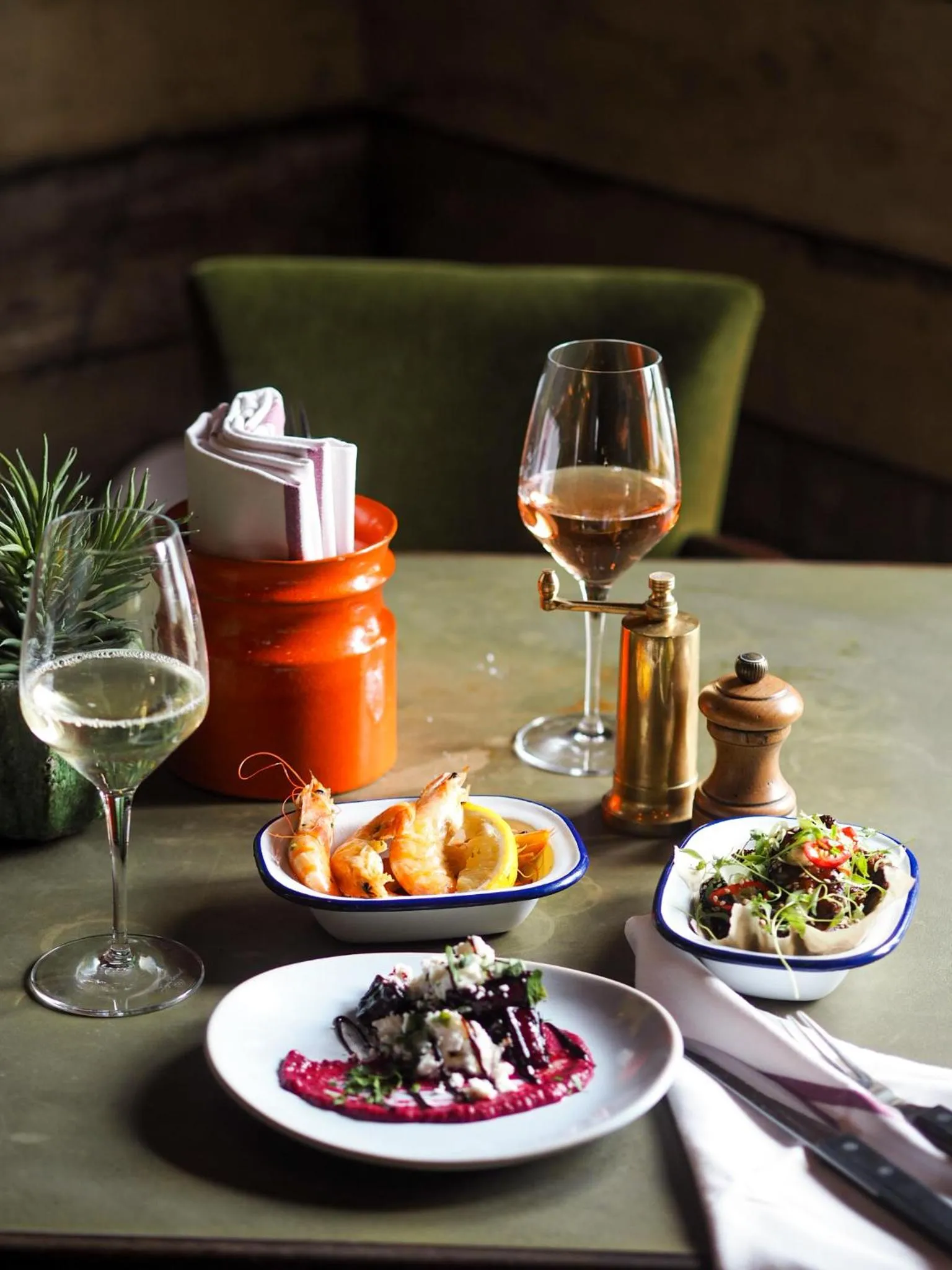 Food and drinks in Artist Residence Cornwall