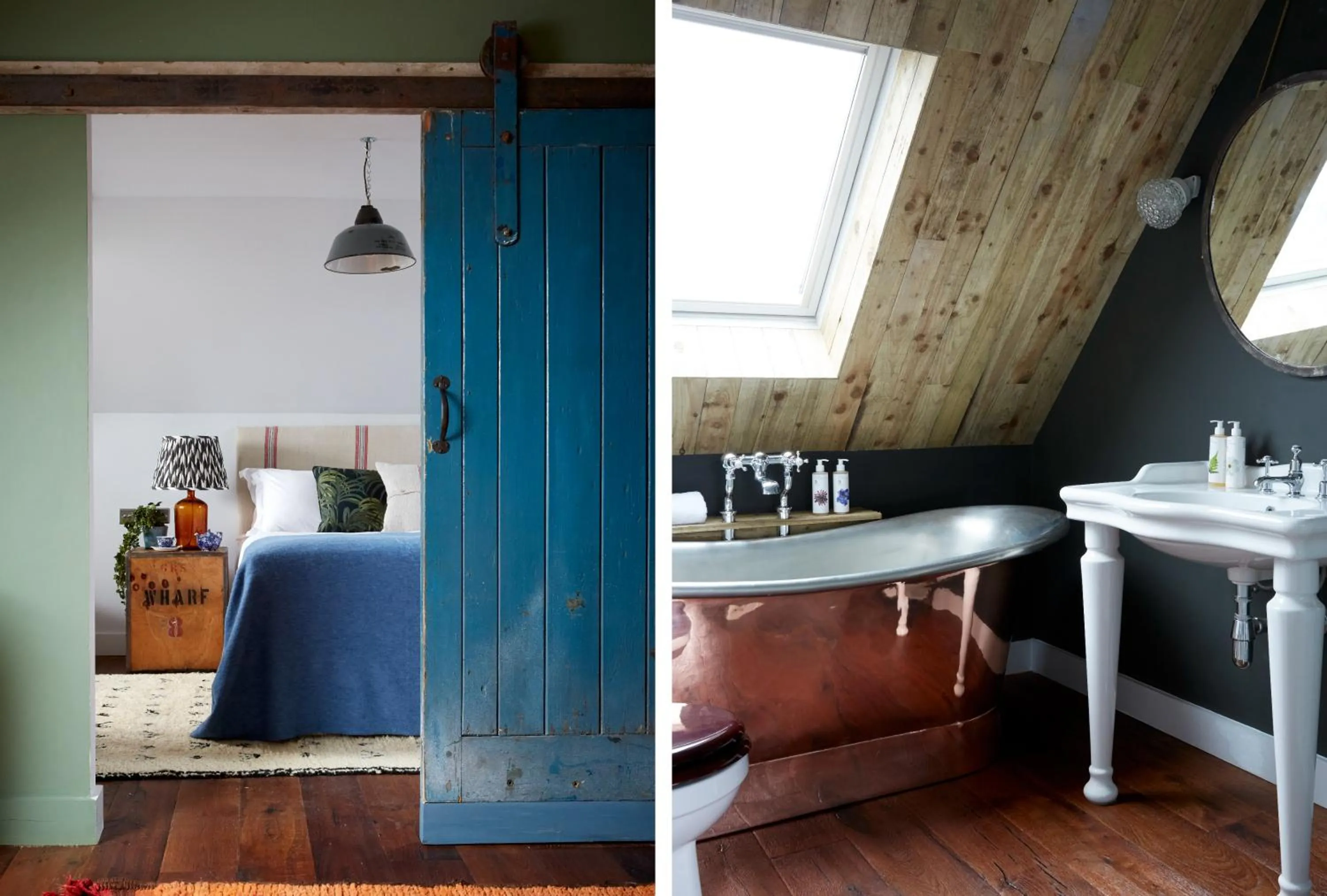 Bed in Artist Residence Cornwall