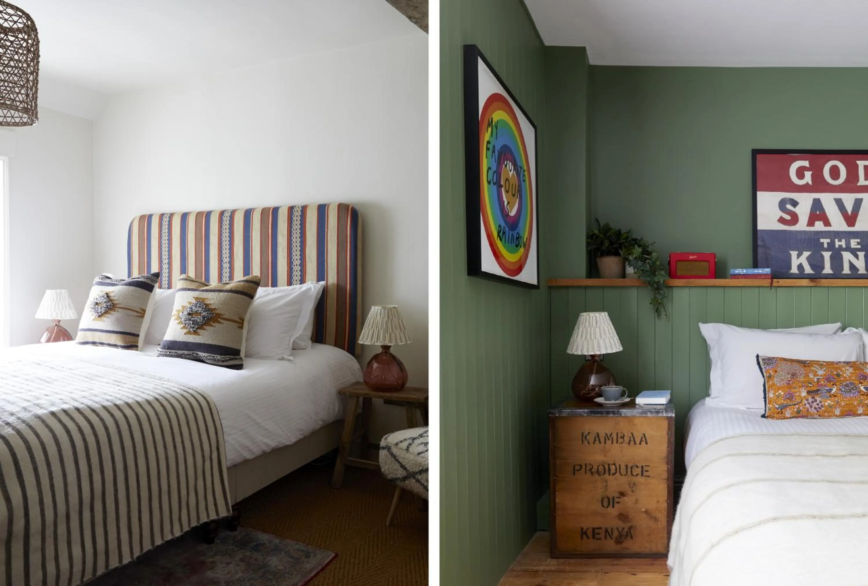 Bed in Artist Residence Cornwall