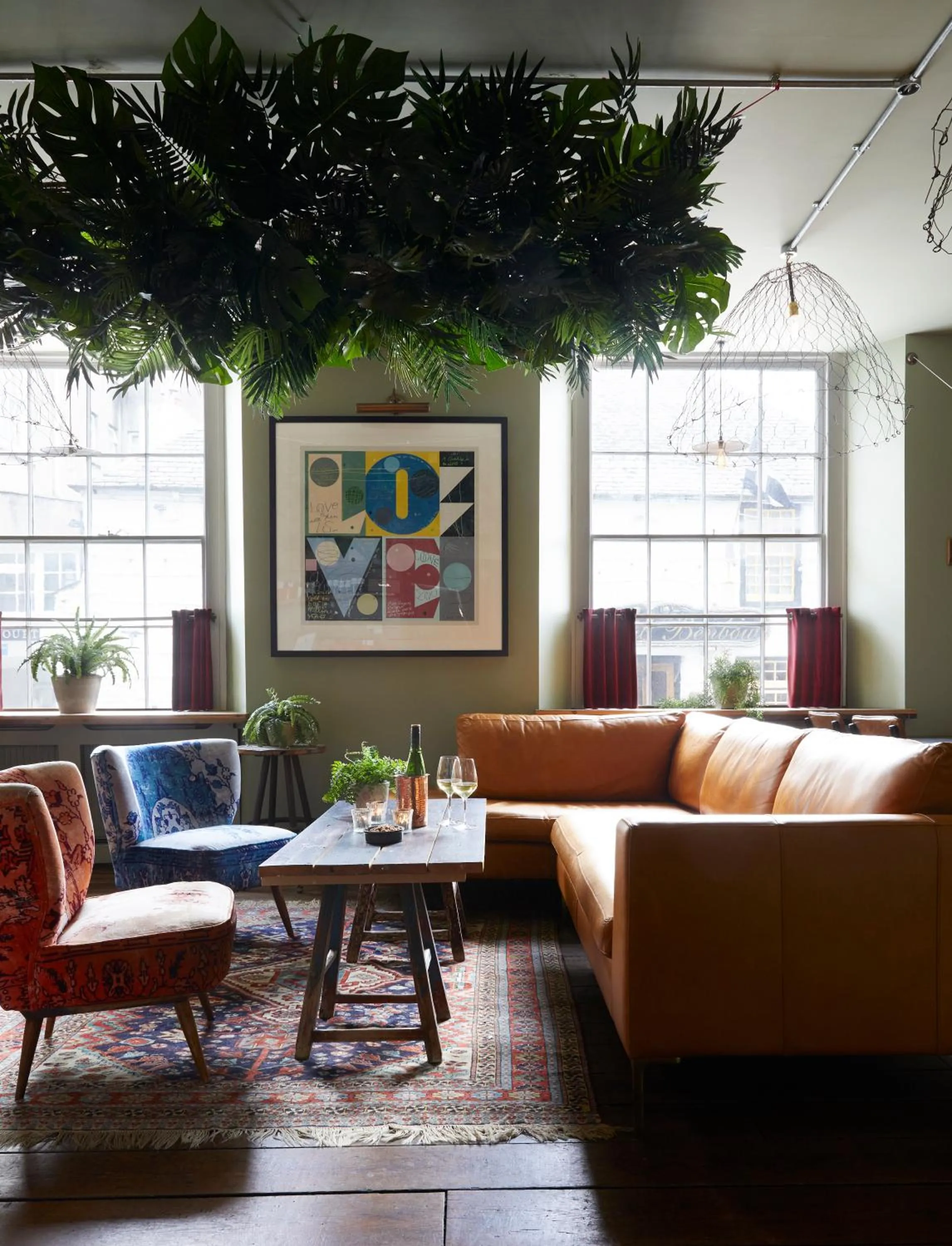 Living room in Artist Residence Cornwall