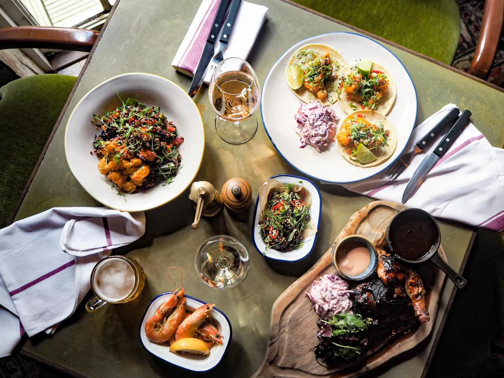 Food and drinks in Artist Residence Cornwall