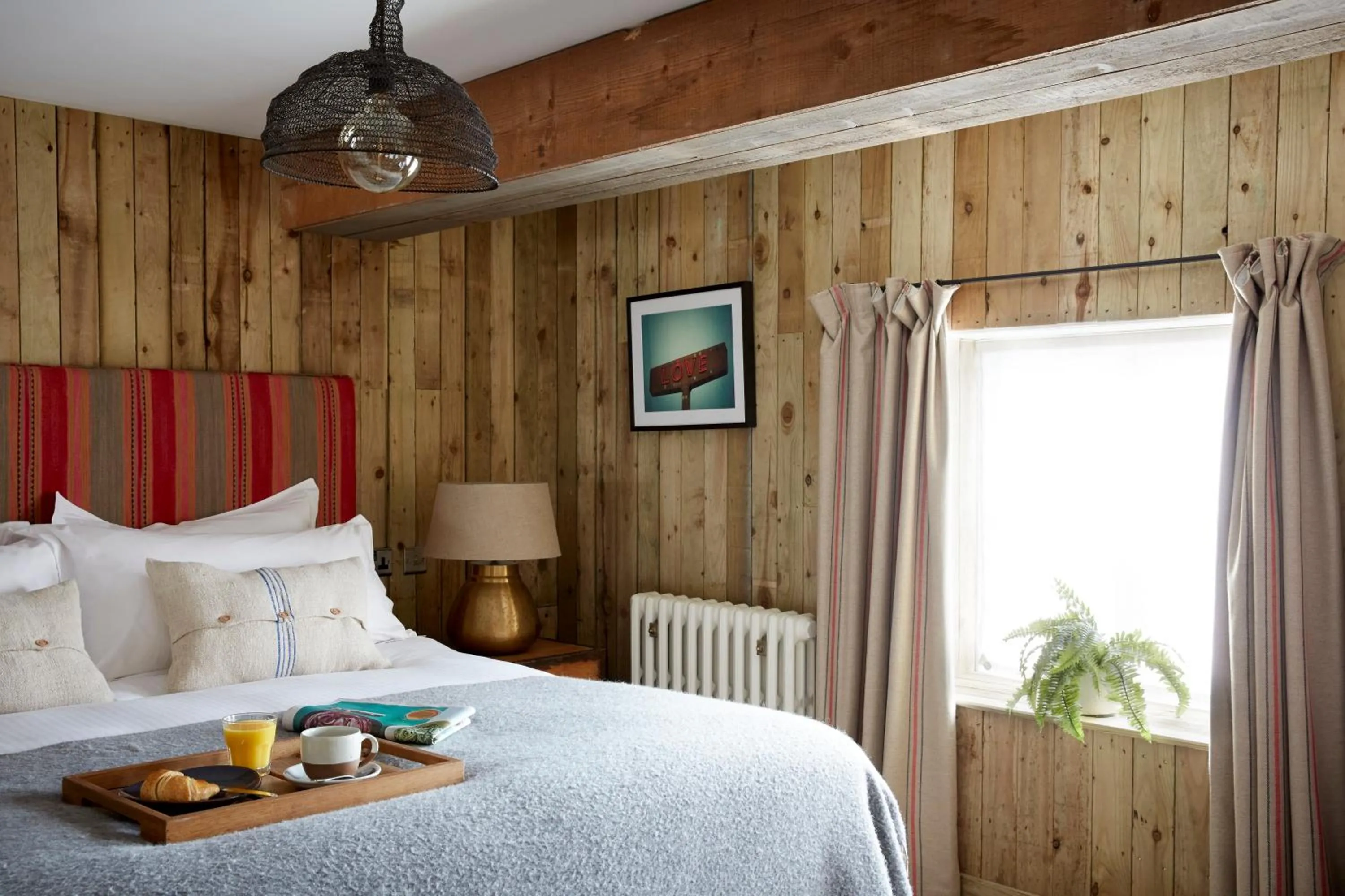 Bed in Artist Residence Cornwall