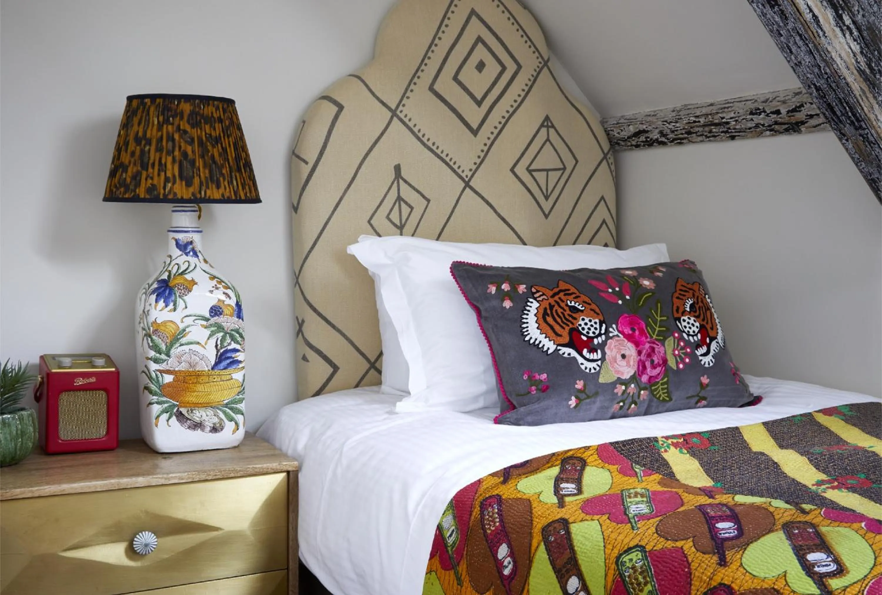 Bed in Artist Residence Cornwall