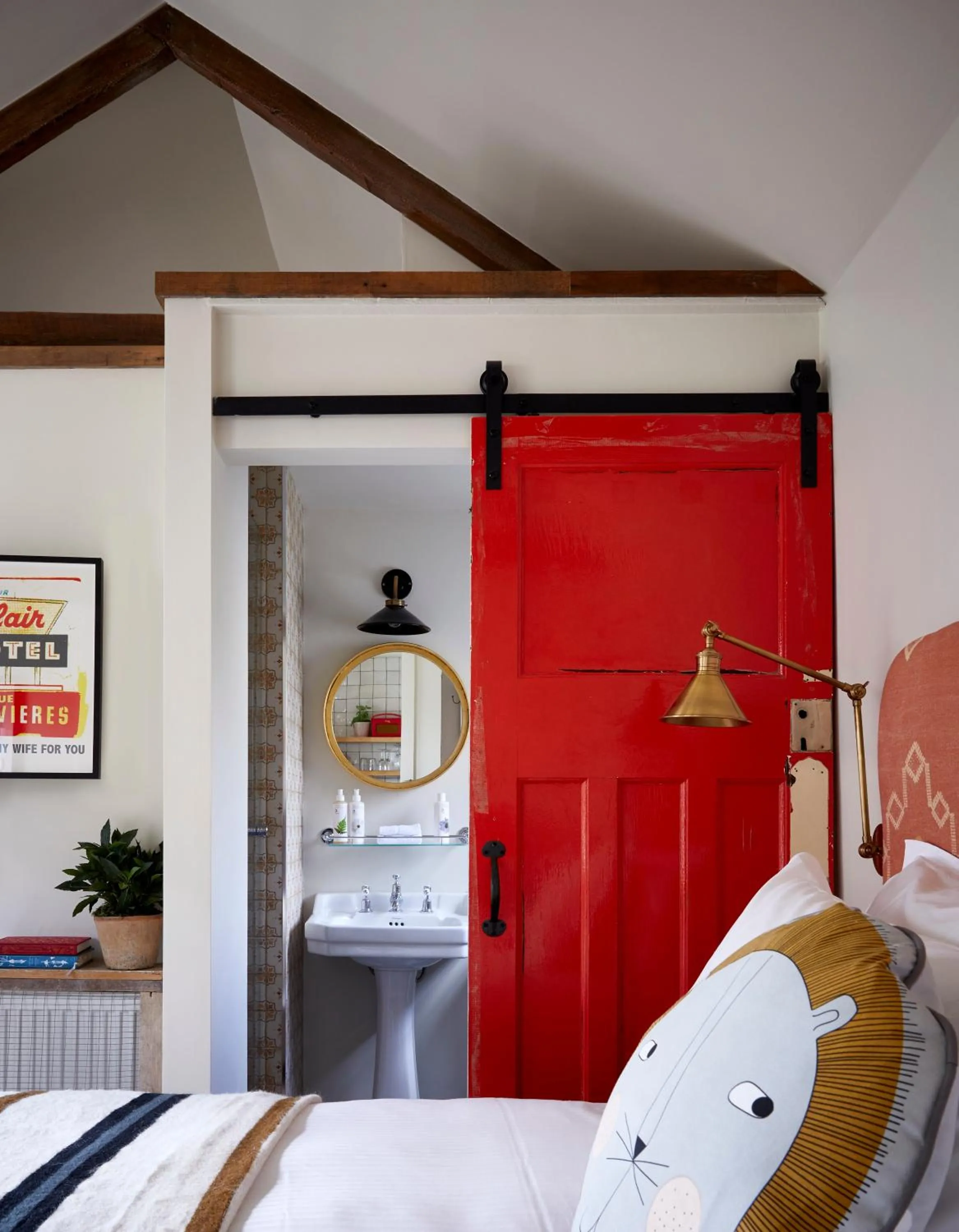 Bed in Artist Residence Cornwall