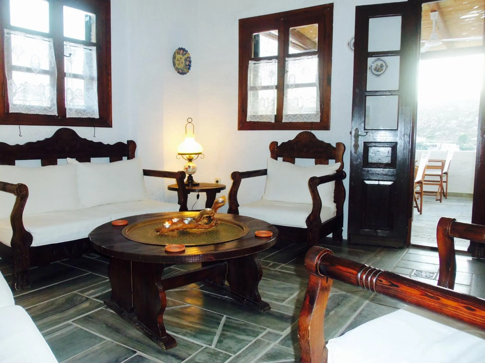 Lobby or reception in Alexandros Hotel