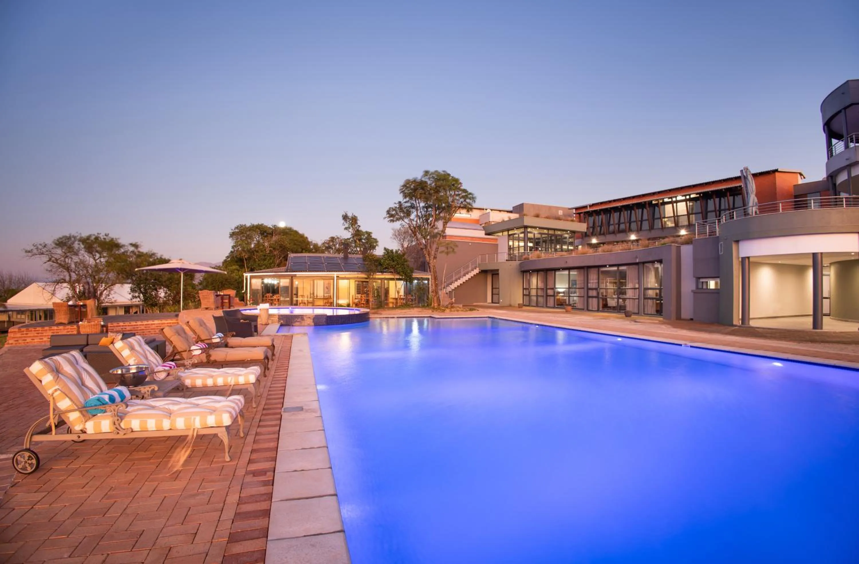 Pool view in Angels View Hotel