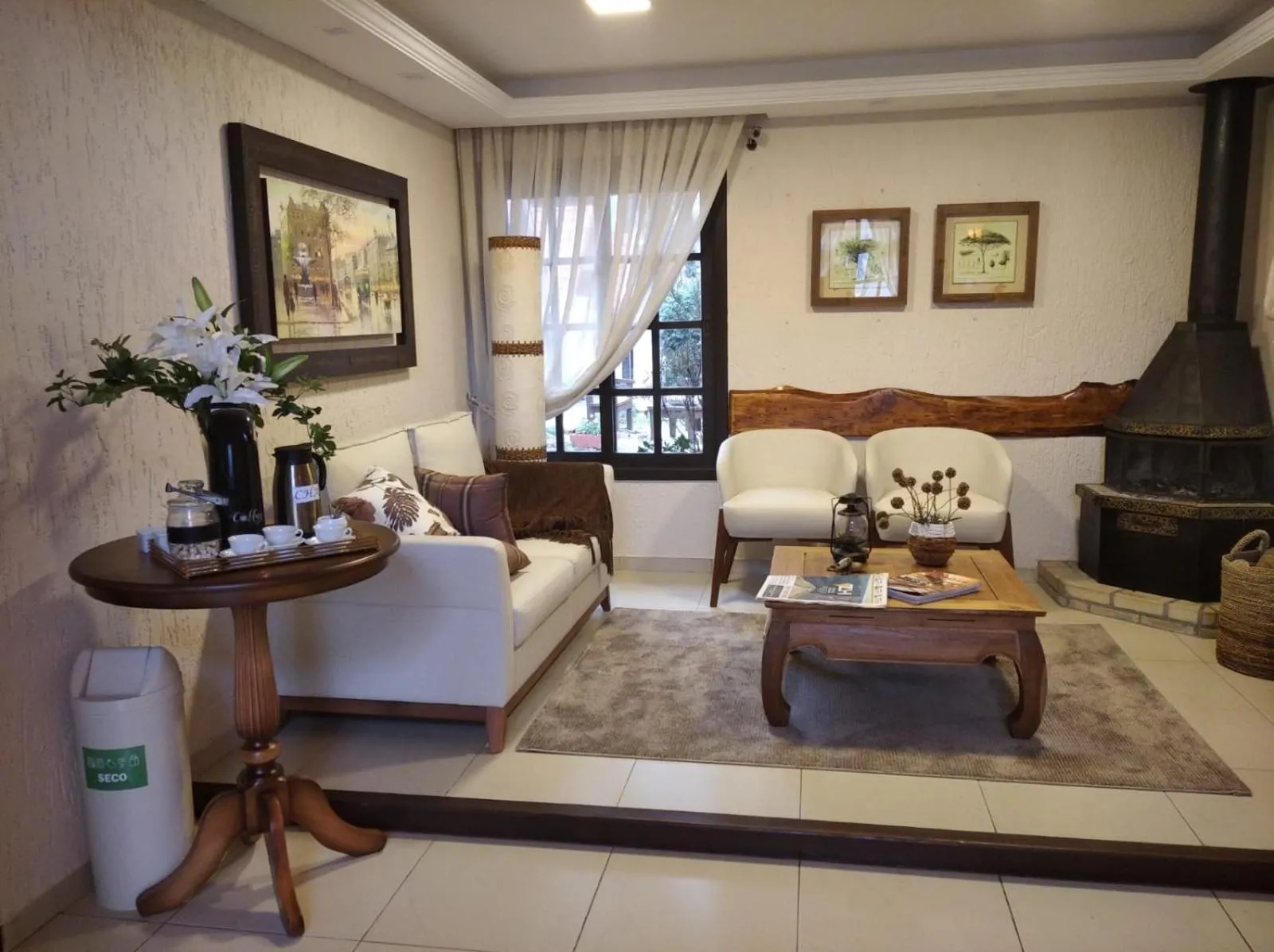 Seating area in Pousada Caliandra Da Serra