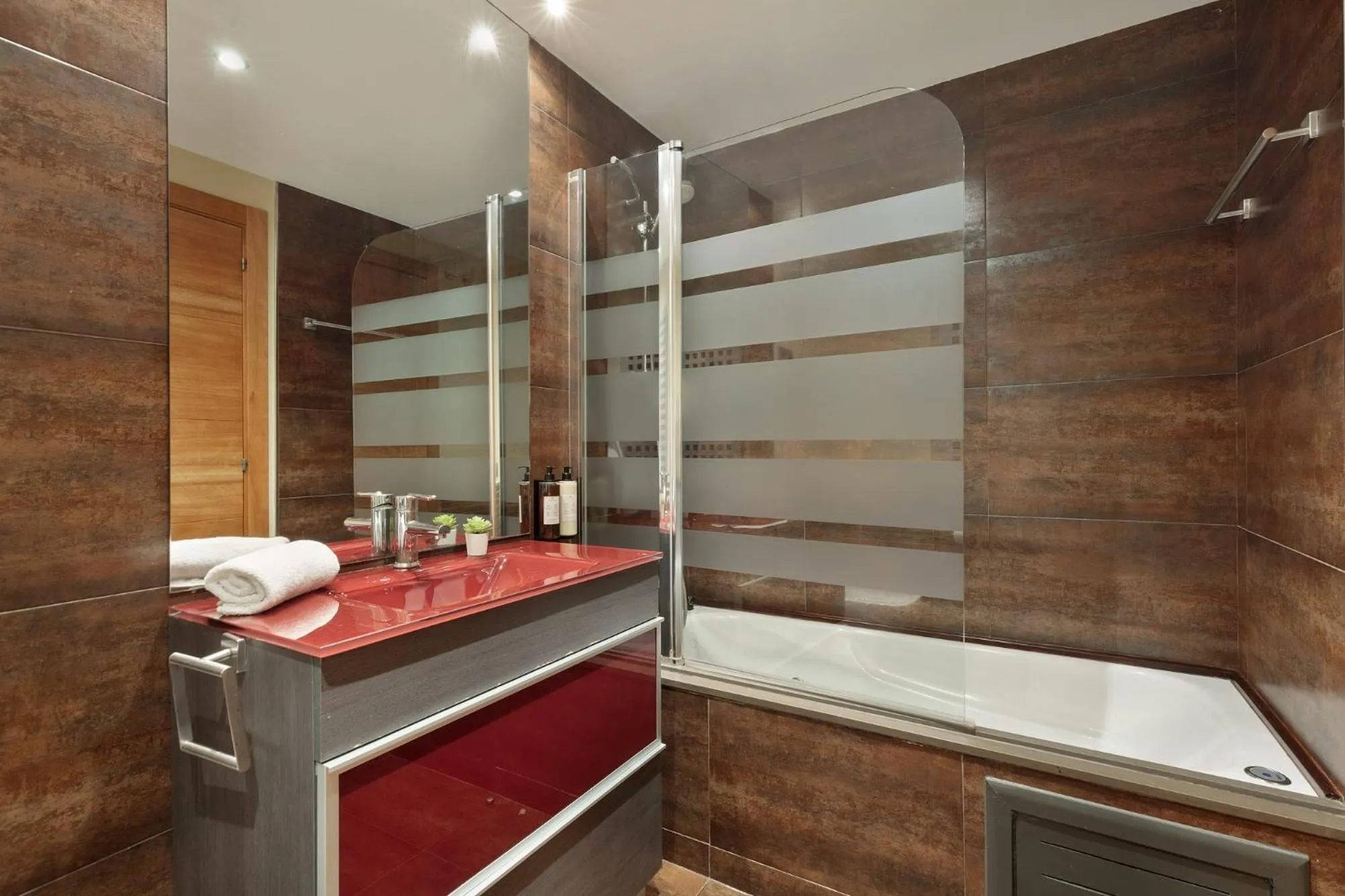 Shower in Lucas House Apartments by Sitges Group