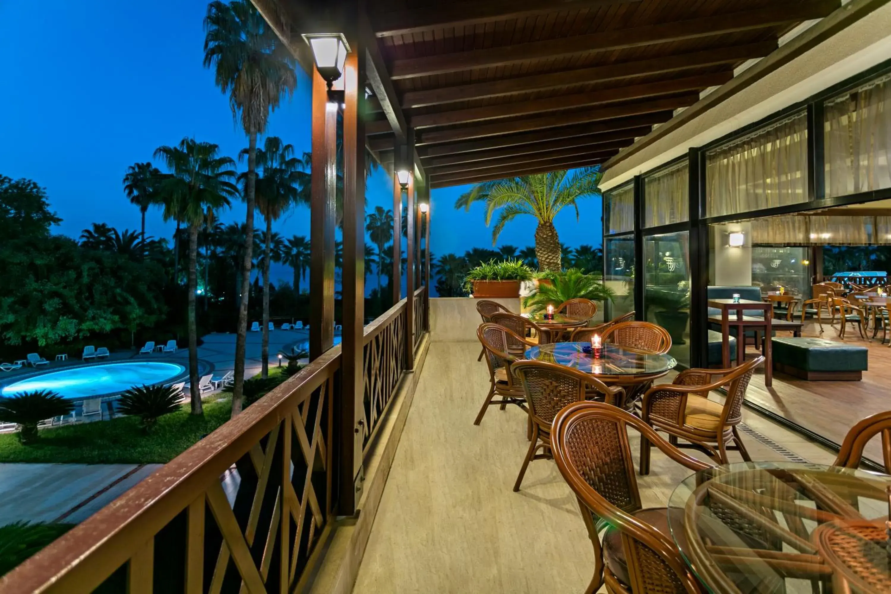 Patio, Pool View in Özkaymak Falez Hotel