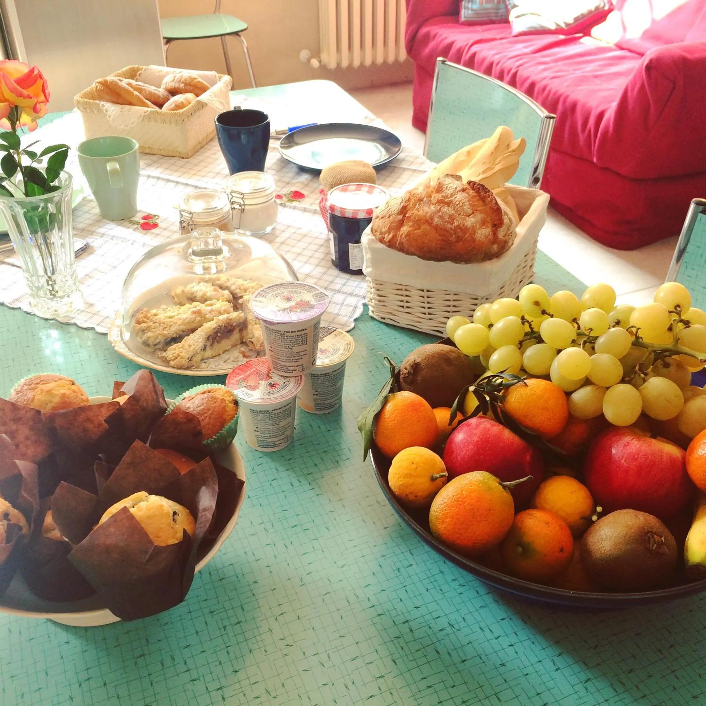 Continental breakfast in B&B Antica cascina