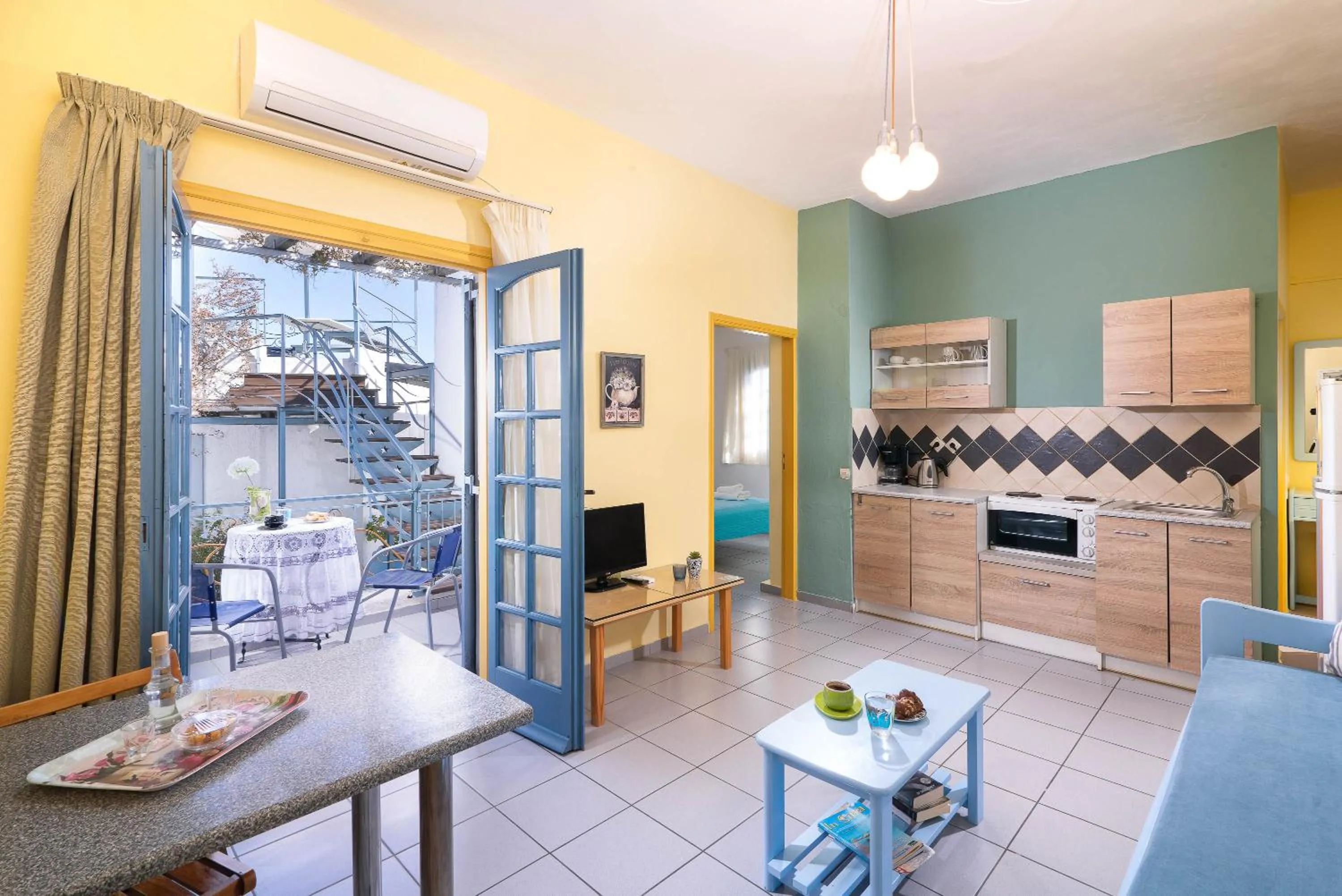 Kitchen or kitchenette in Afroditi Apartments