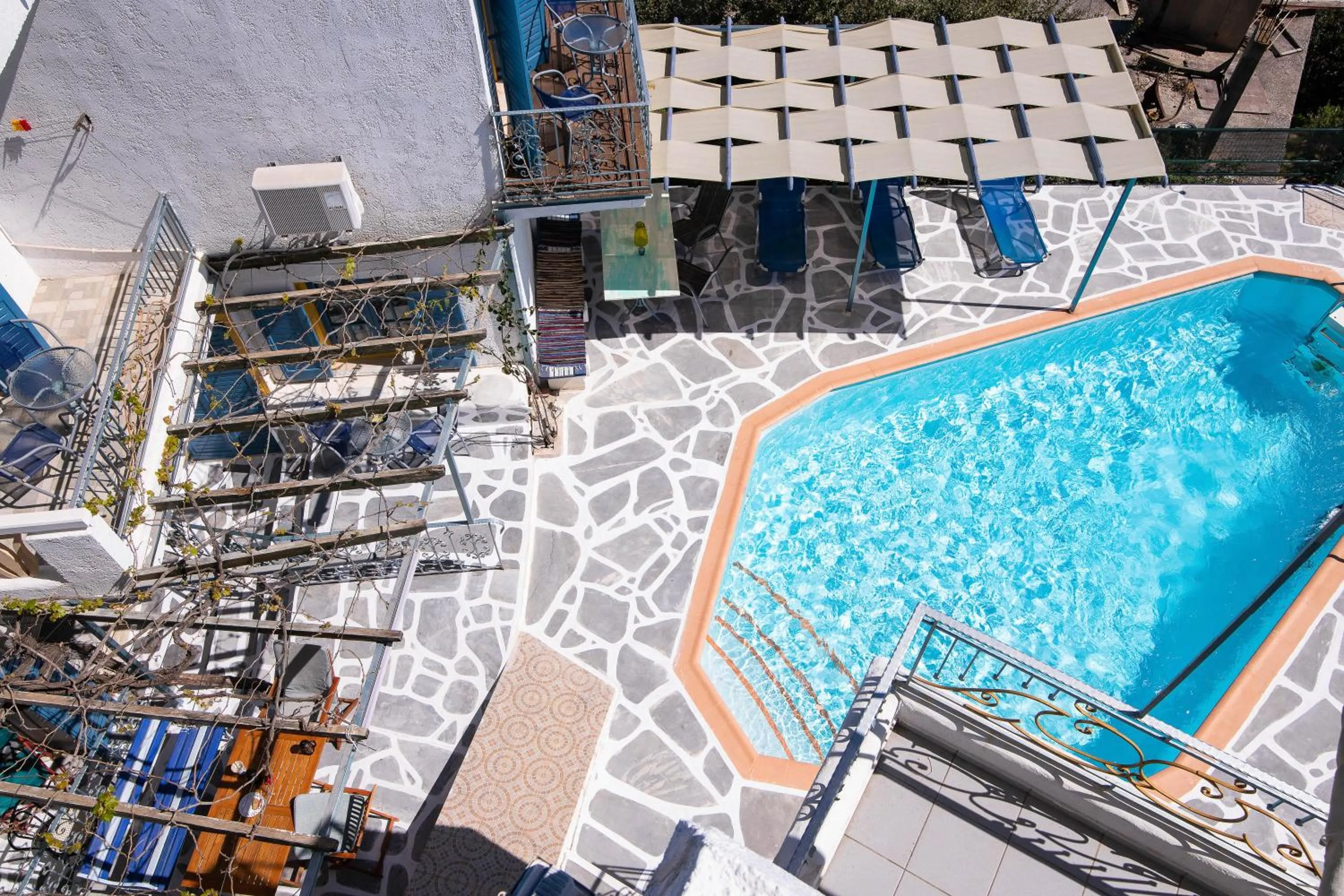 Patio in Afroditi Apartments