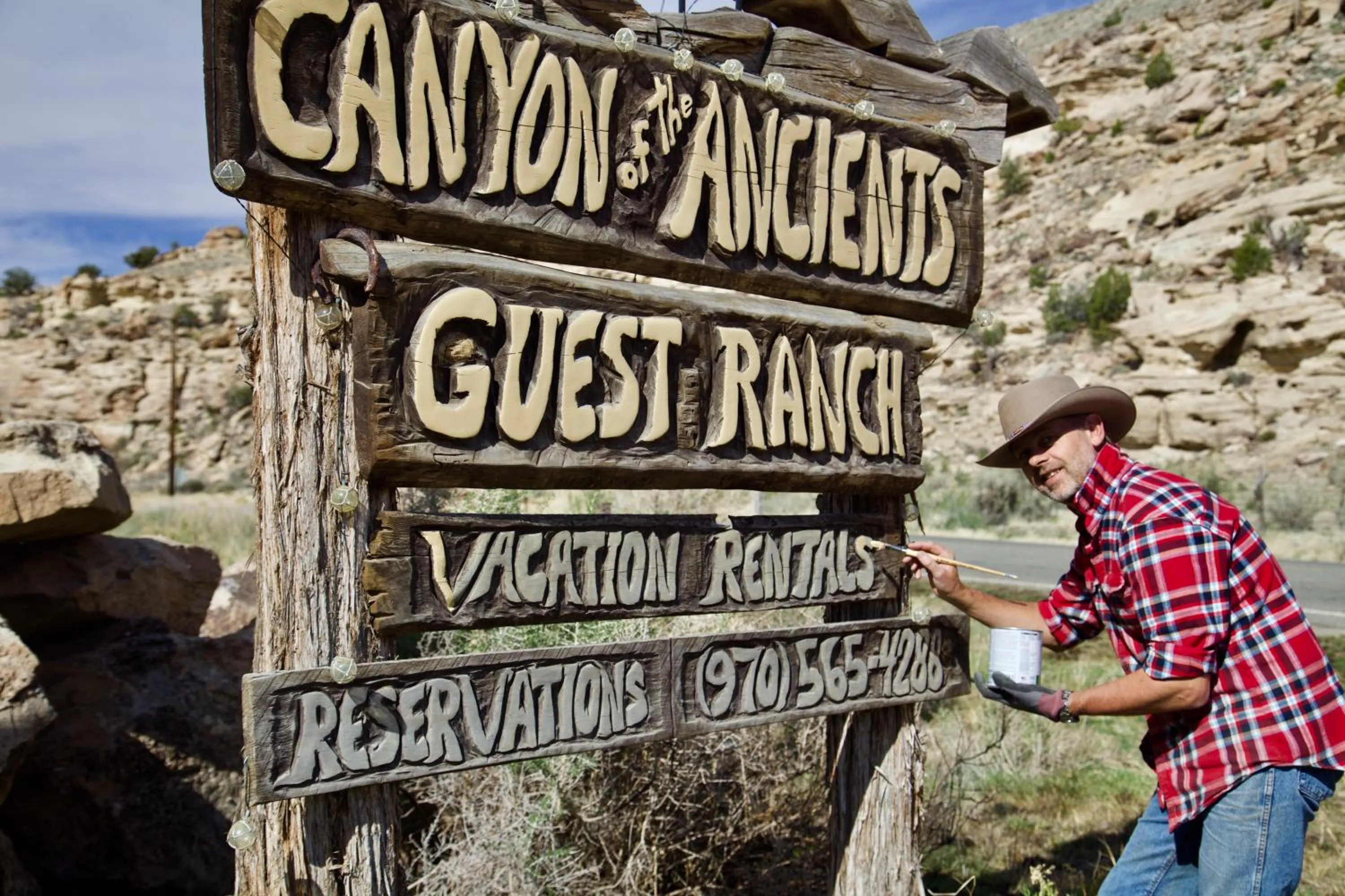 Logo/Certificate/Sign in Canyon Of The Ancients Guest Ranch