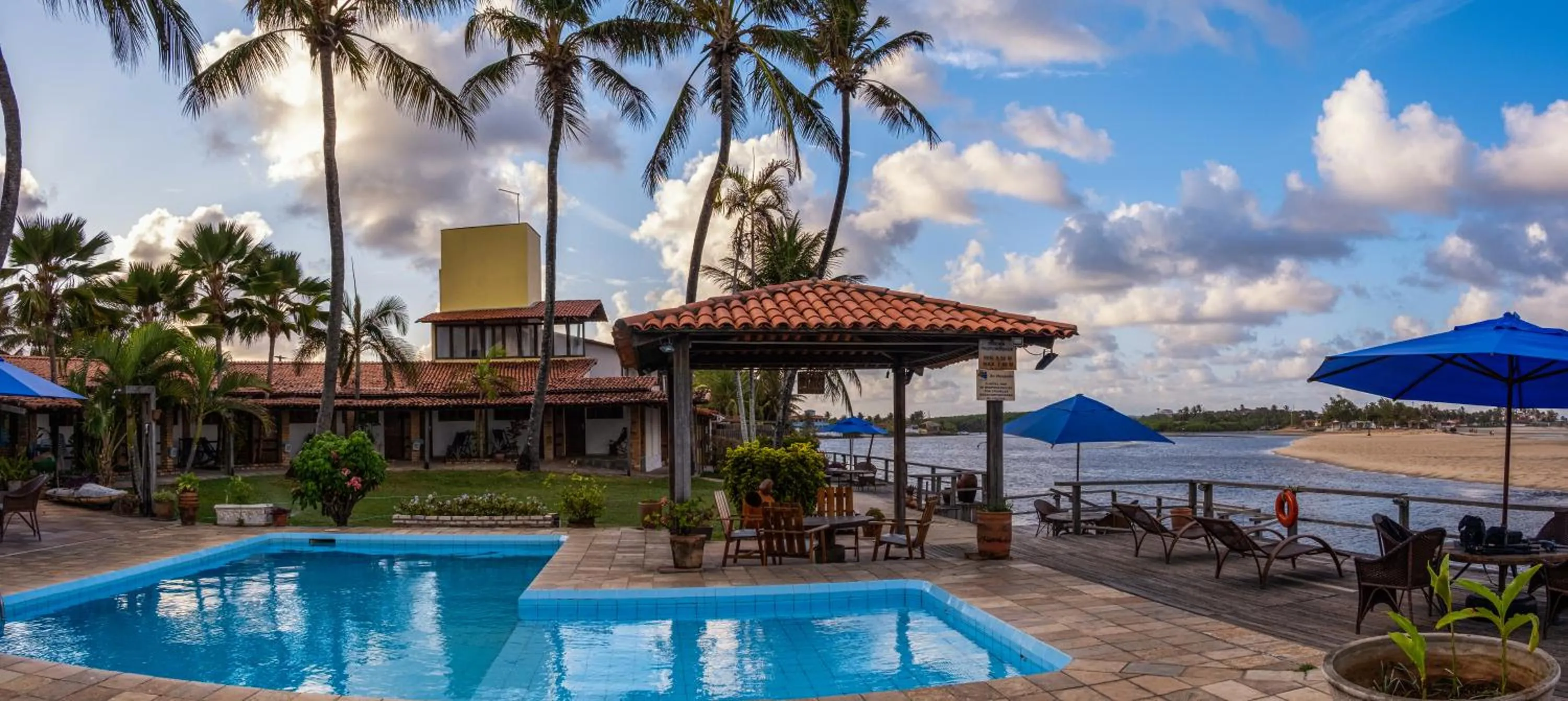 Pool view in Pousada Villa do Sol