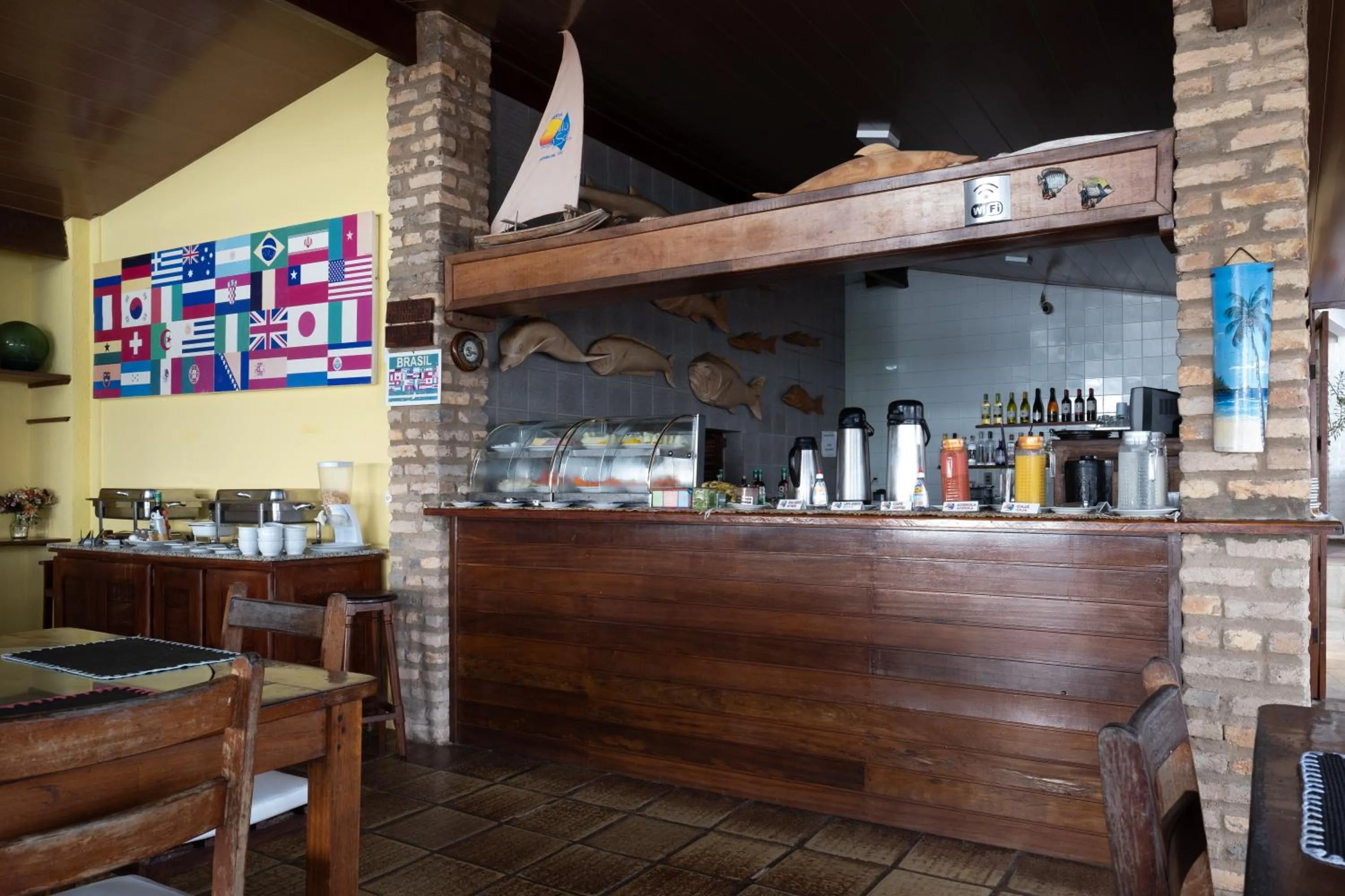 Buffet breakfast in Pousada Villa do Sol