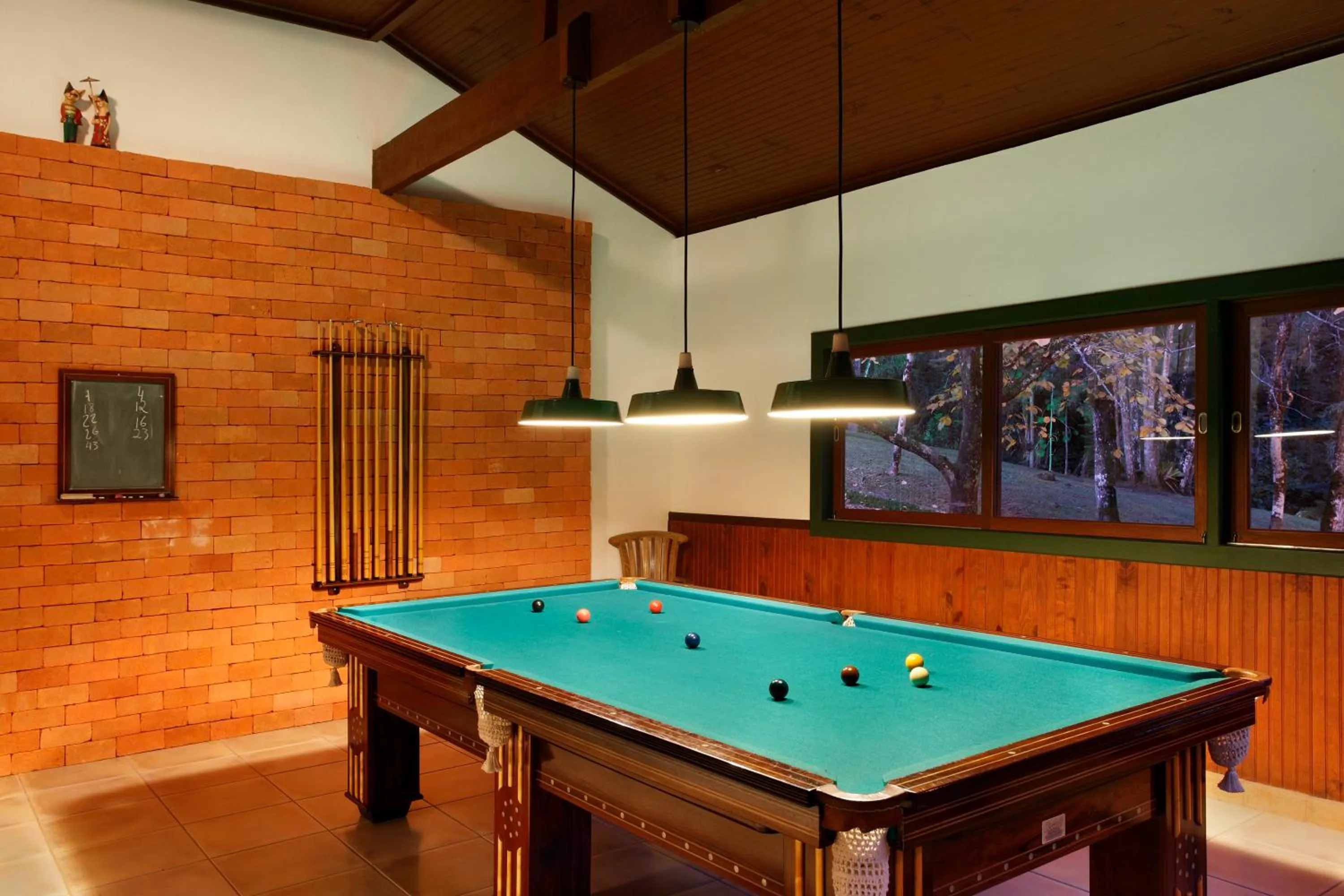 Billiard in Eco Resort Hotel Villa São Romão