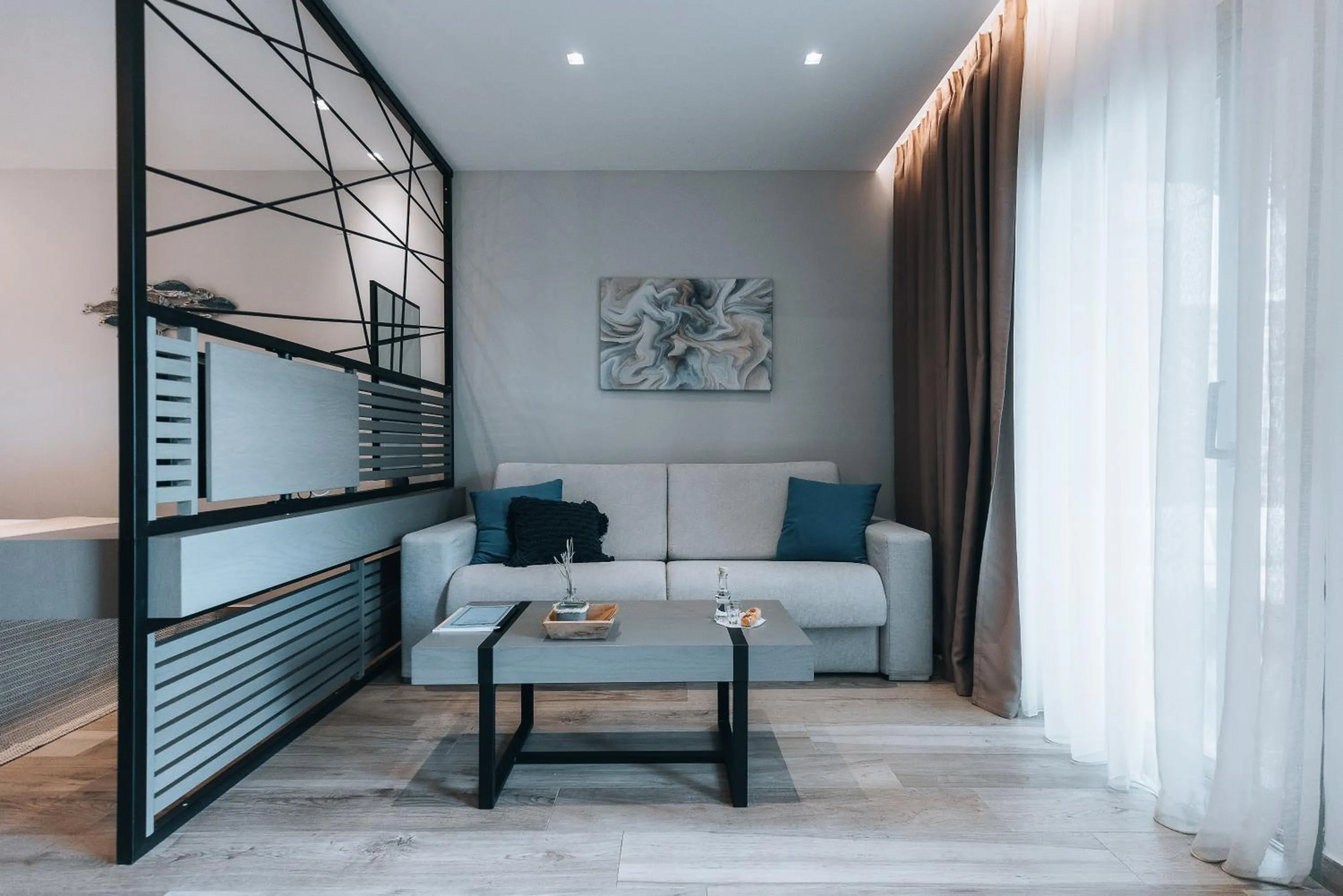 Seating area in Seascape Luxury Residences