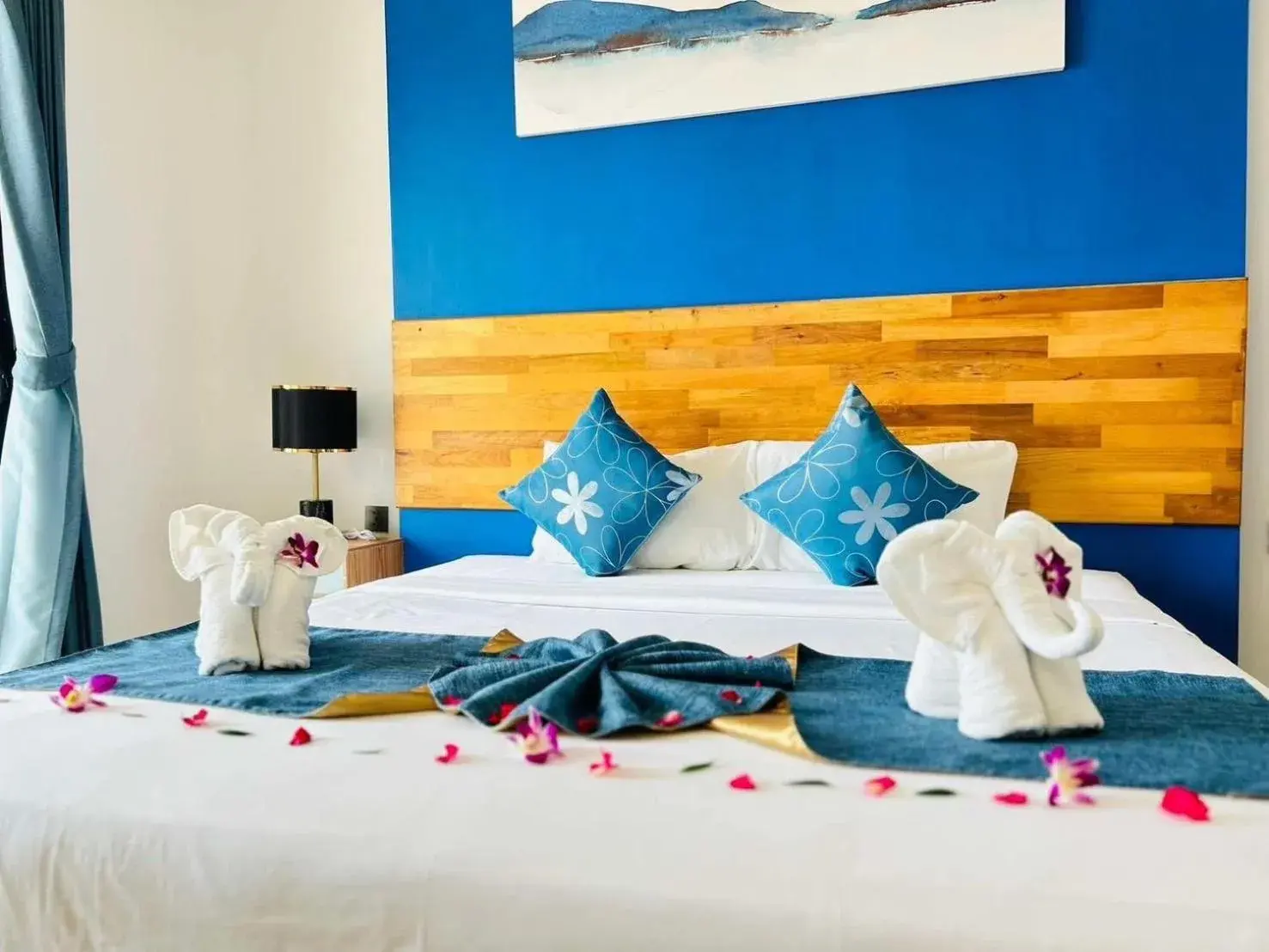 Bed in Three Trees Samui Resort - Sarocha Villa Bed in Three Trees Samui Resort - Sarocha Villa