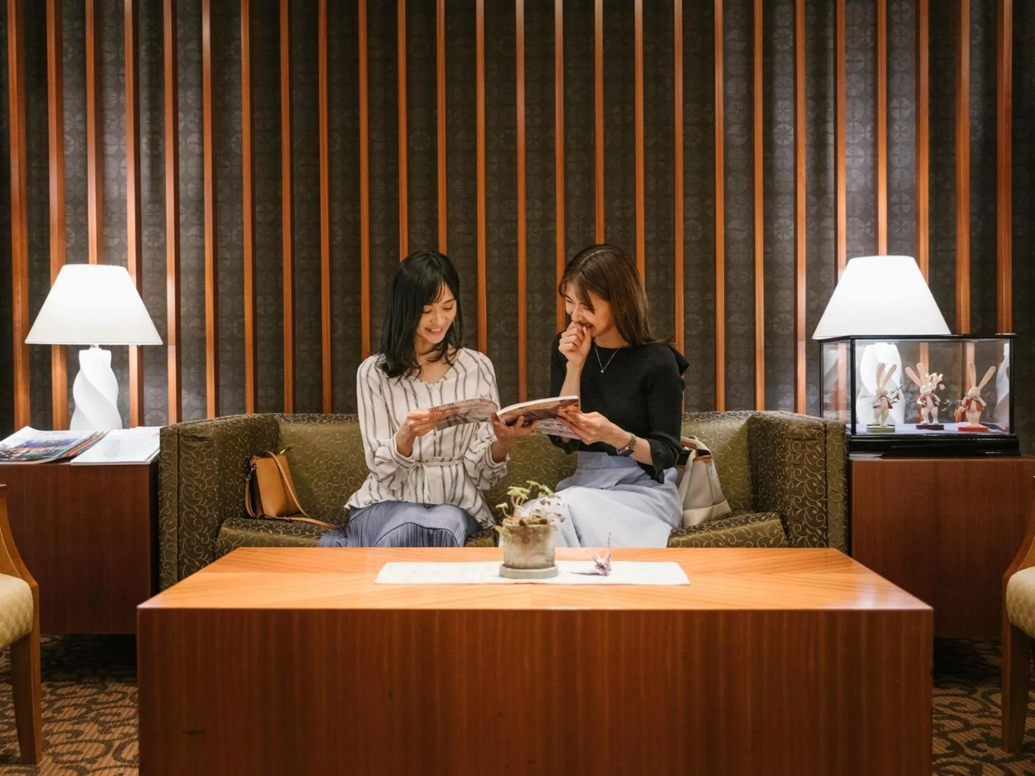 Lounge or bar in Arima Hot Spring Ryokan Hanamusubi