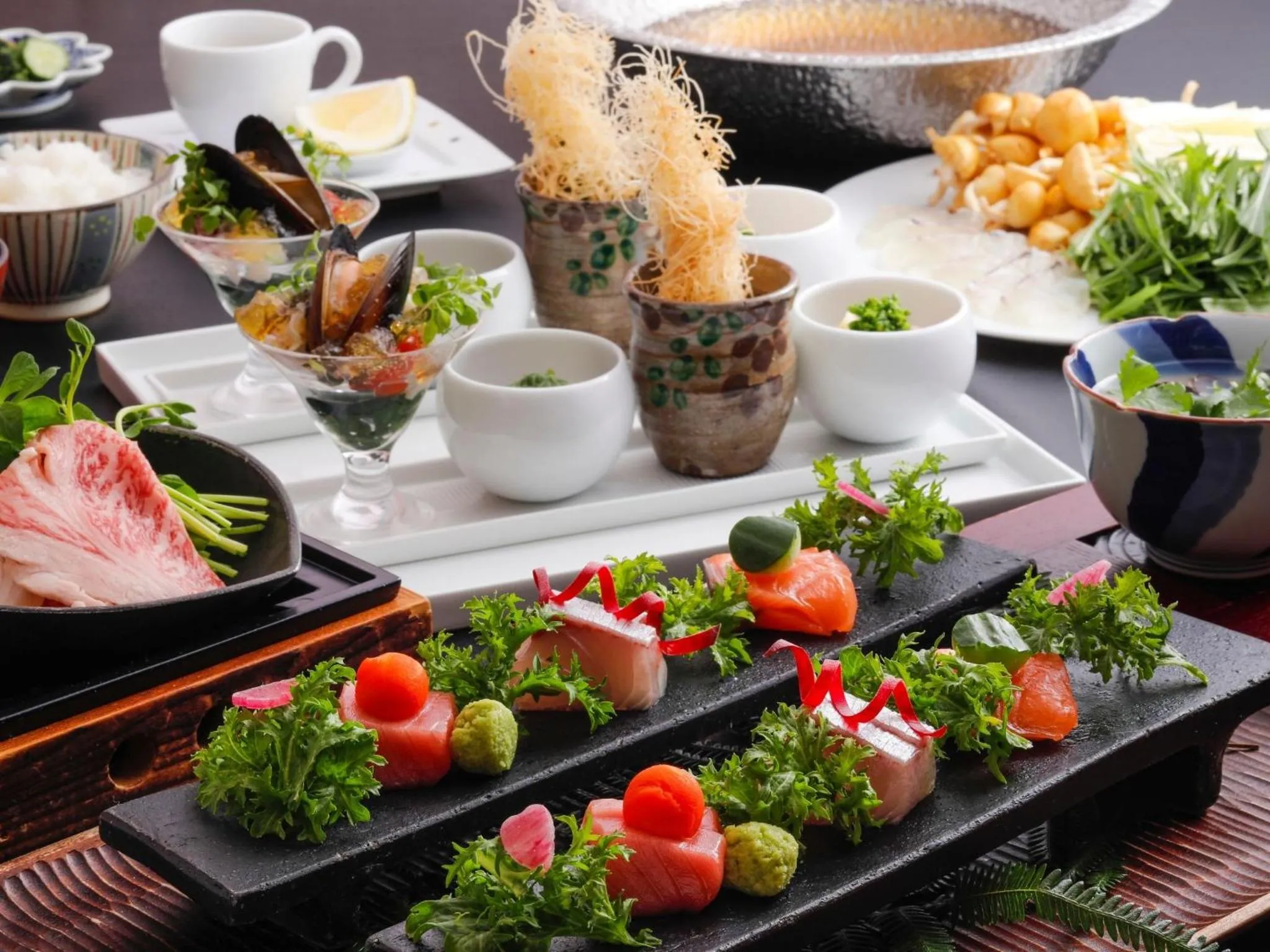 Food in Arima Hot Spring Ryokan Hanamusubi