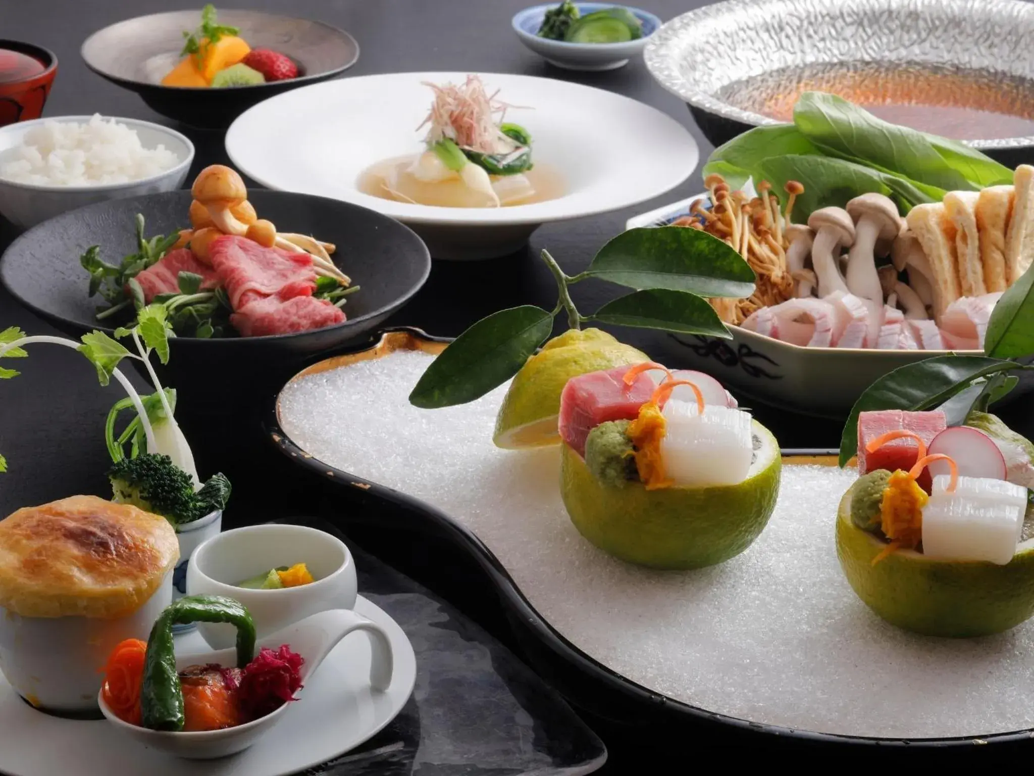 Food in Arima Hot Spring Ryokan Hanamusubi Food in Arima Hot Spring Ryokan Hanamusubi