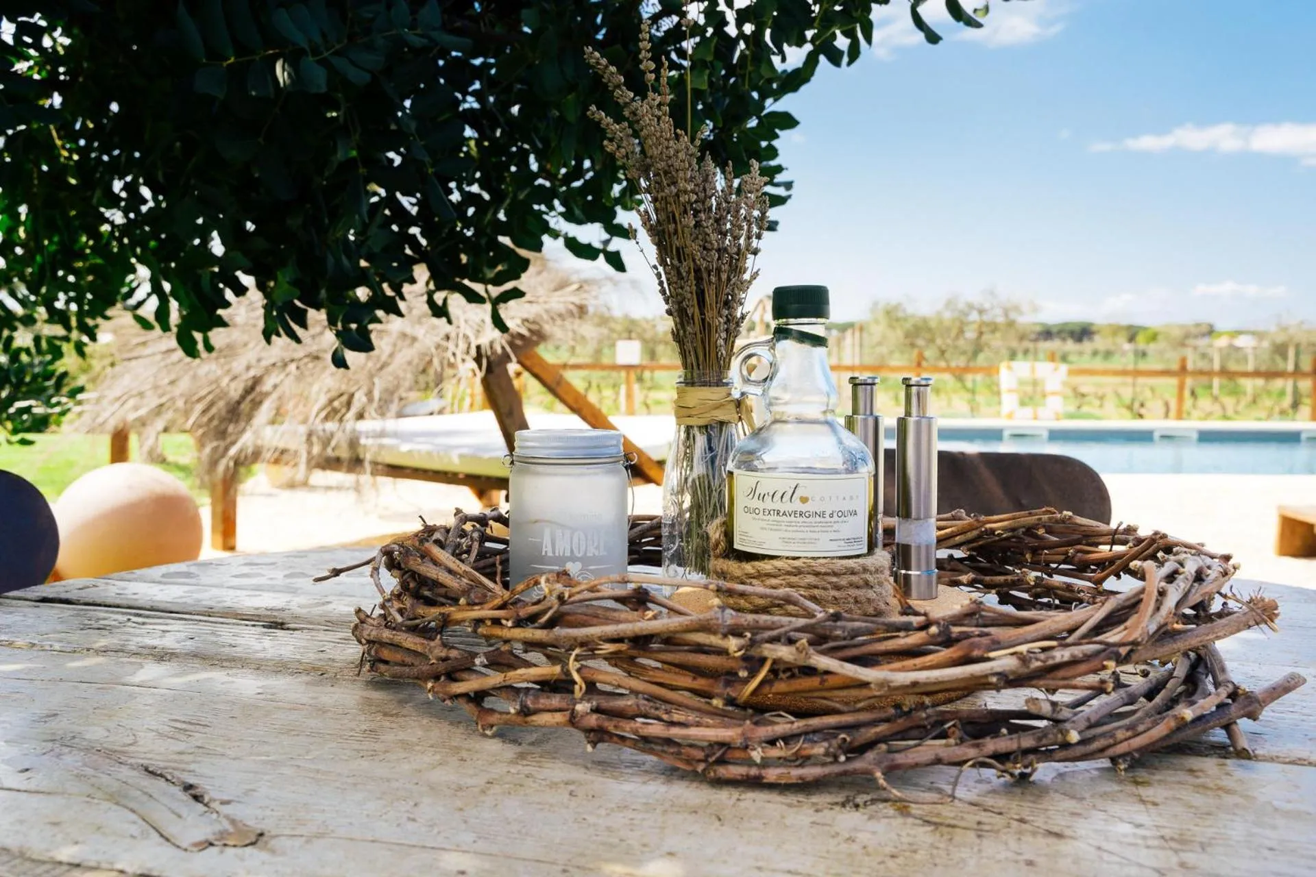 Food and drinks in Agriturismo Sweet Cottage