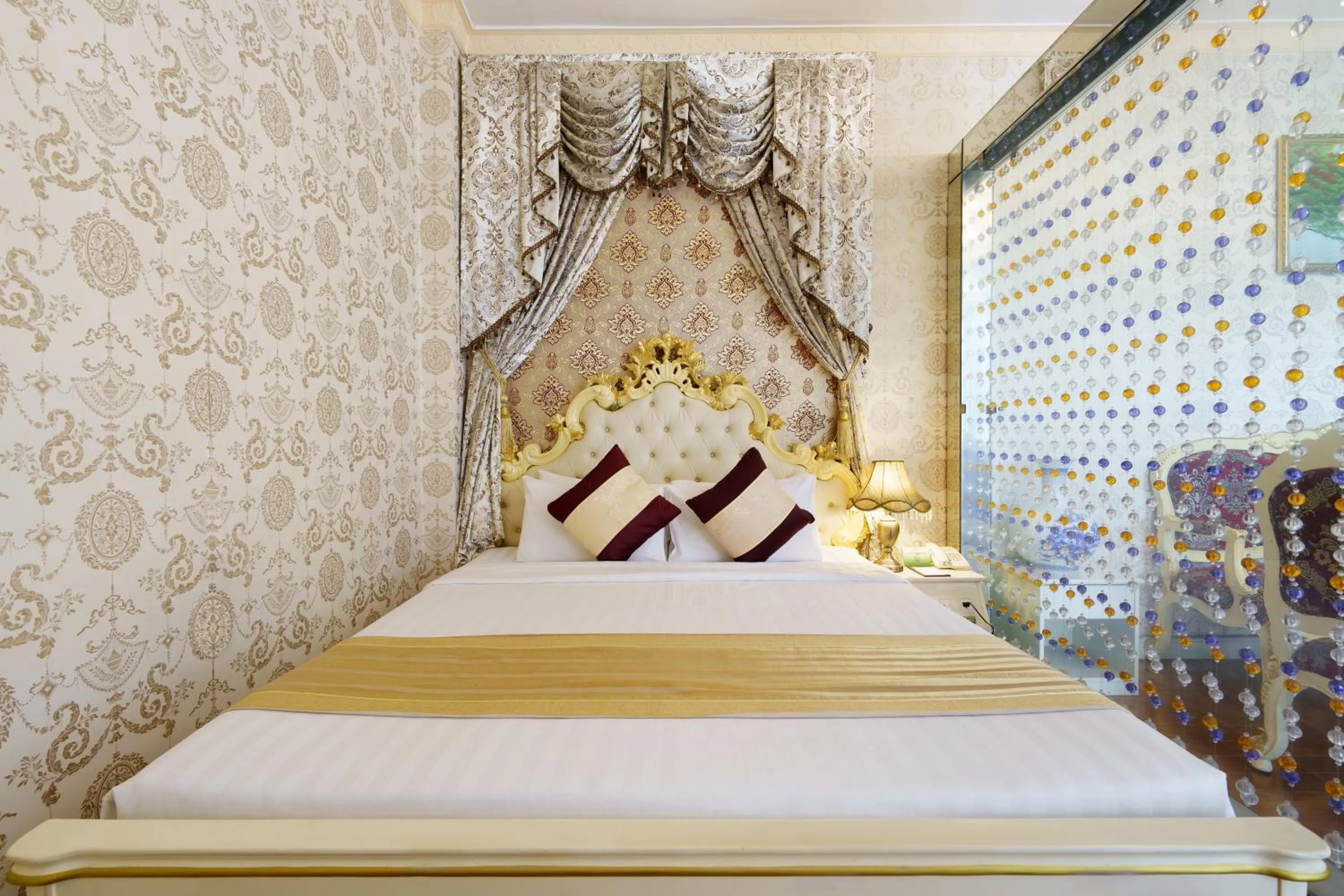 Bed in Victory Sai Gon Hotel