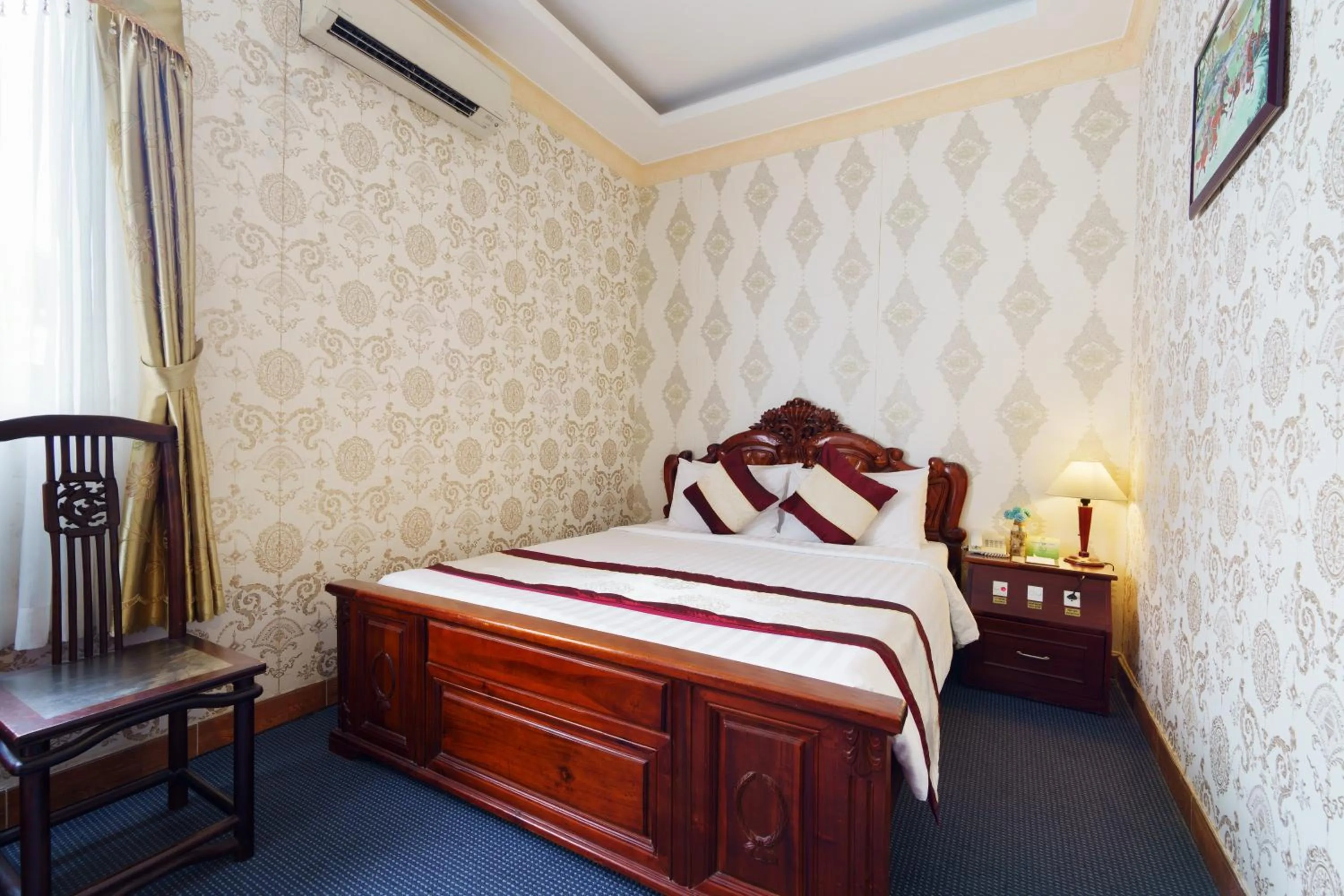 Bed in Victory Sai Gon Hotel