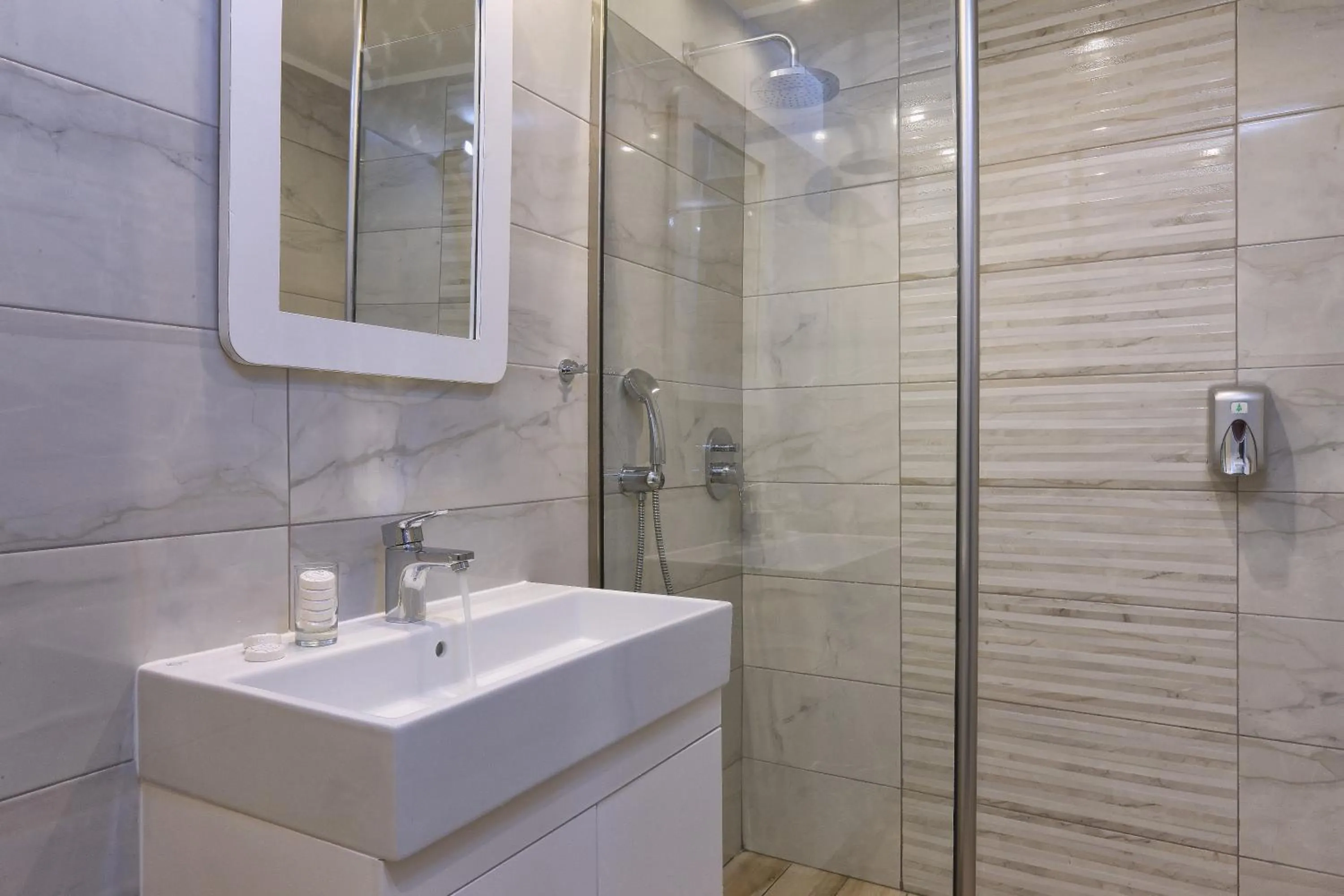 Bathroom in Vasia Ormos Hotel (Adults Only)