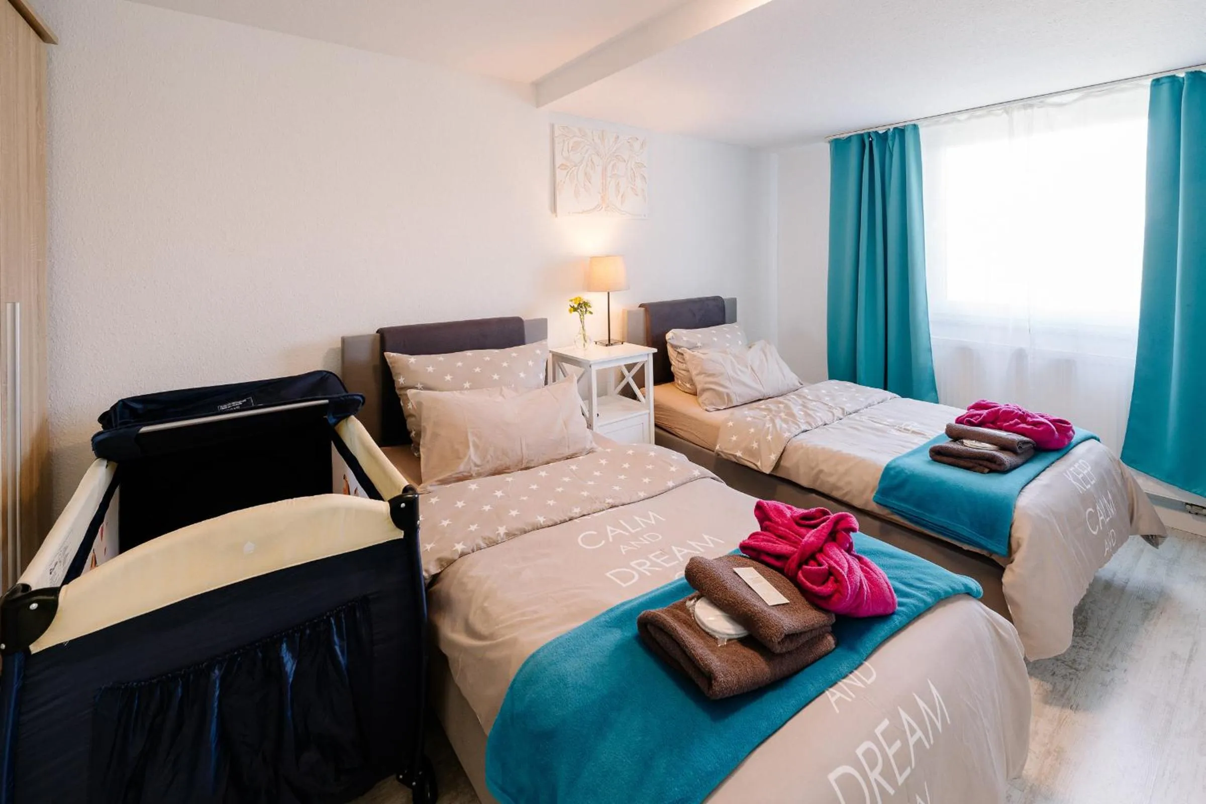 Bed in GästeHaus am Flughafen Düsseldorf