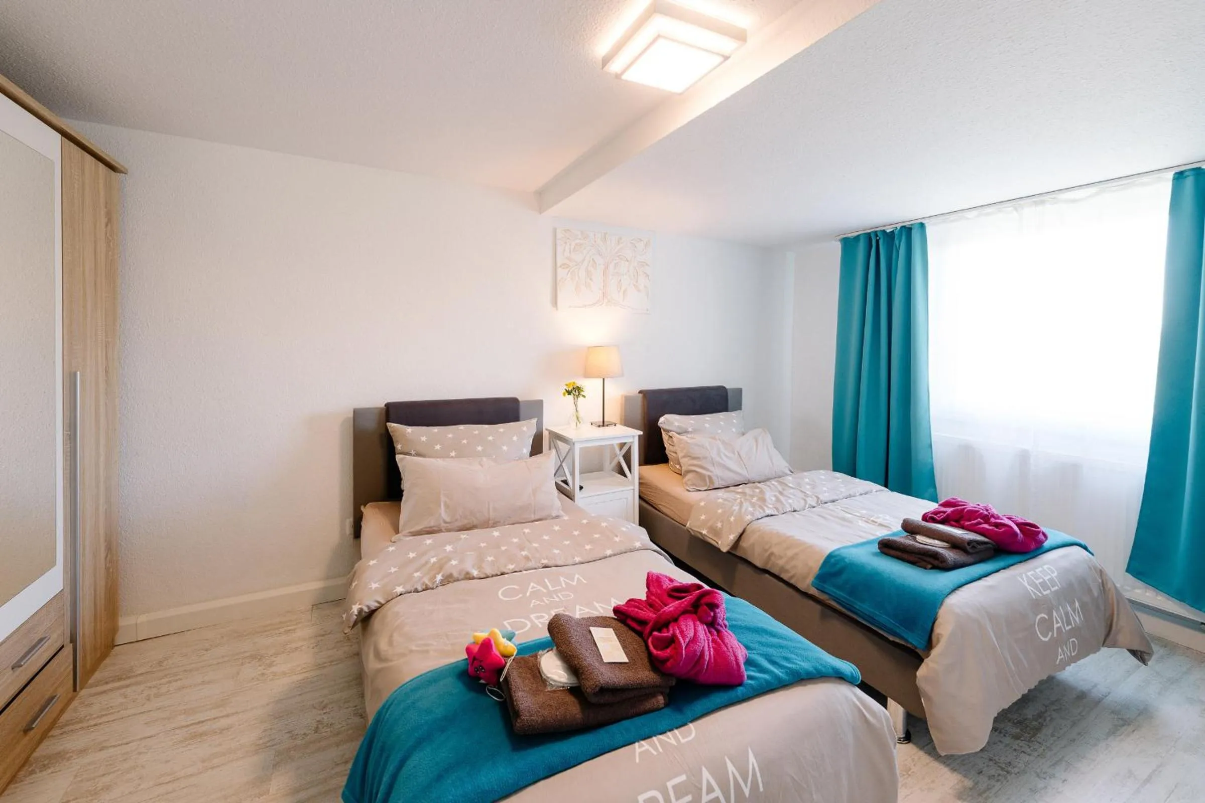 Bed in GästeHaus am Flughafen Düsseldorf