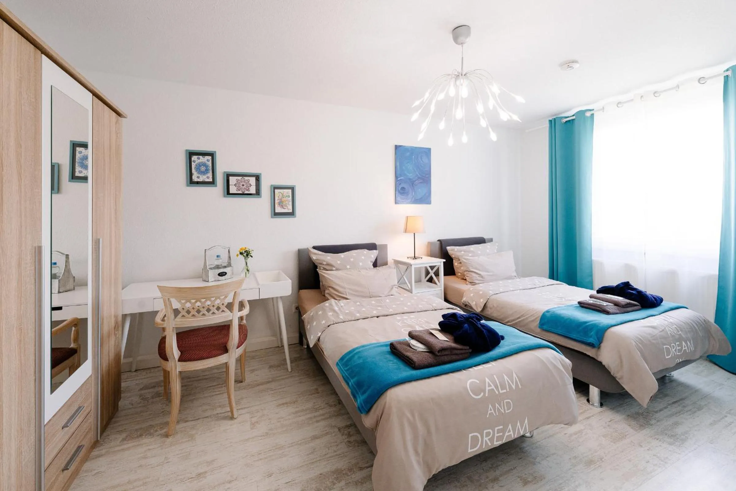 Bed in GästeHaus am Flughafen Düsseldorf