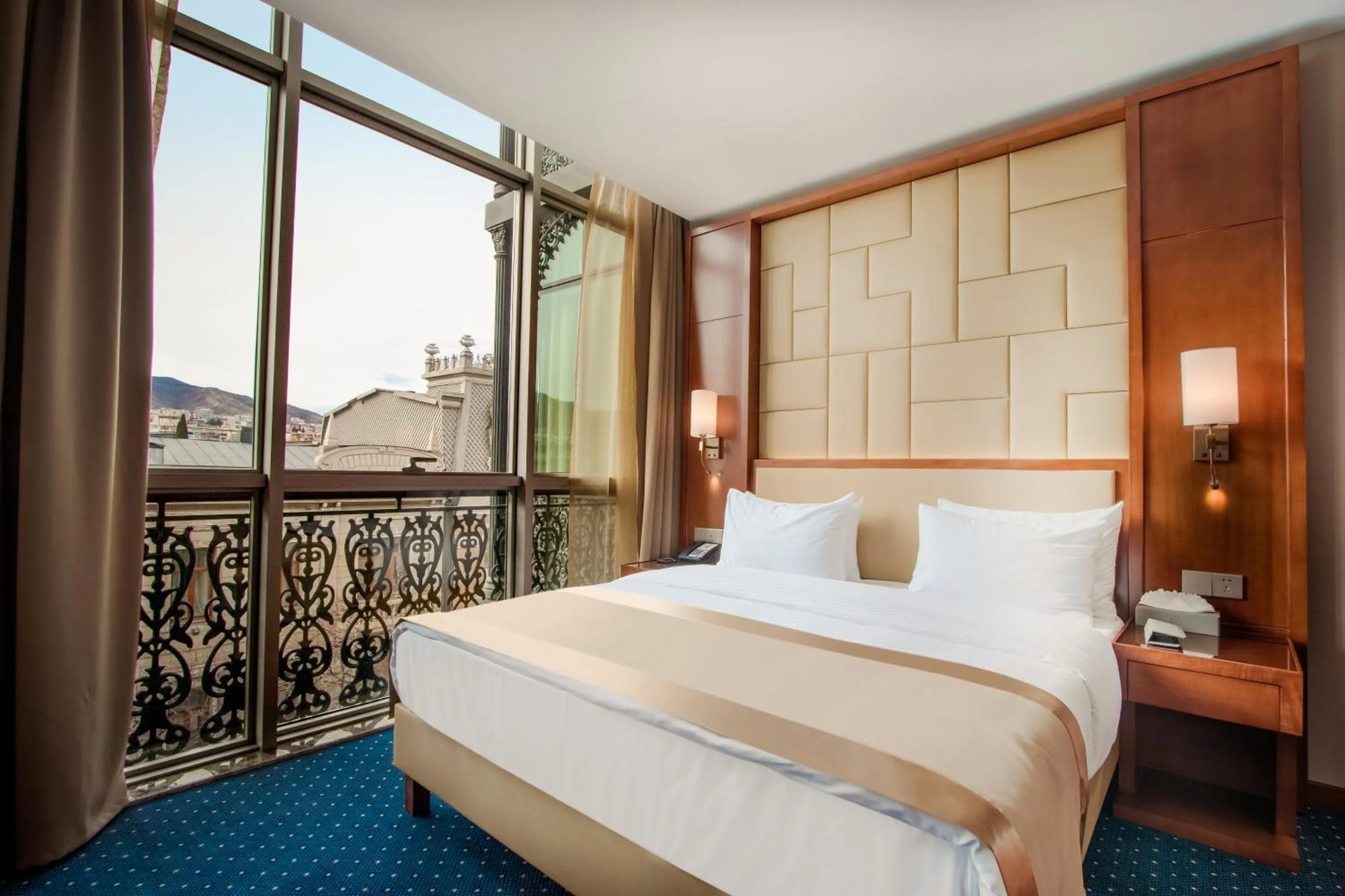 Bed in New Tiflis Hotel