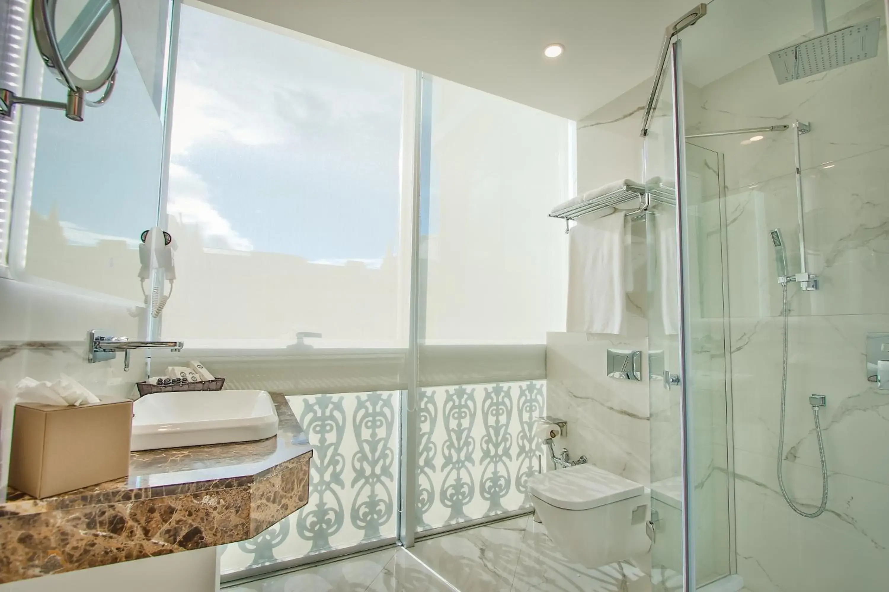 Shower in New Tiflis Hotel Shower in New Tiflis Hotel