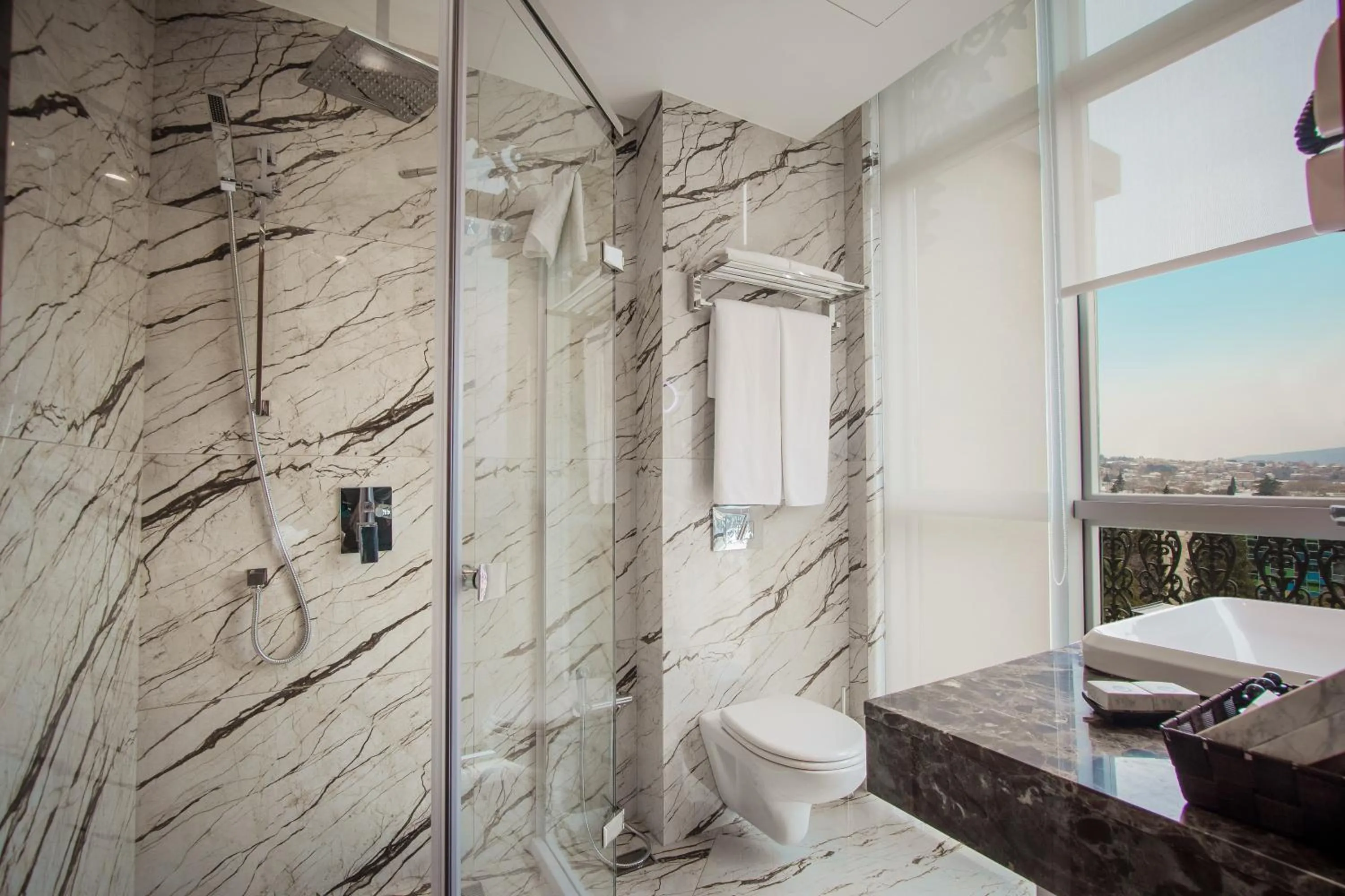 Shower in New Tiflis Hotel