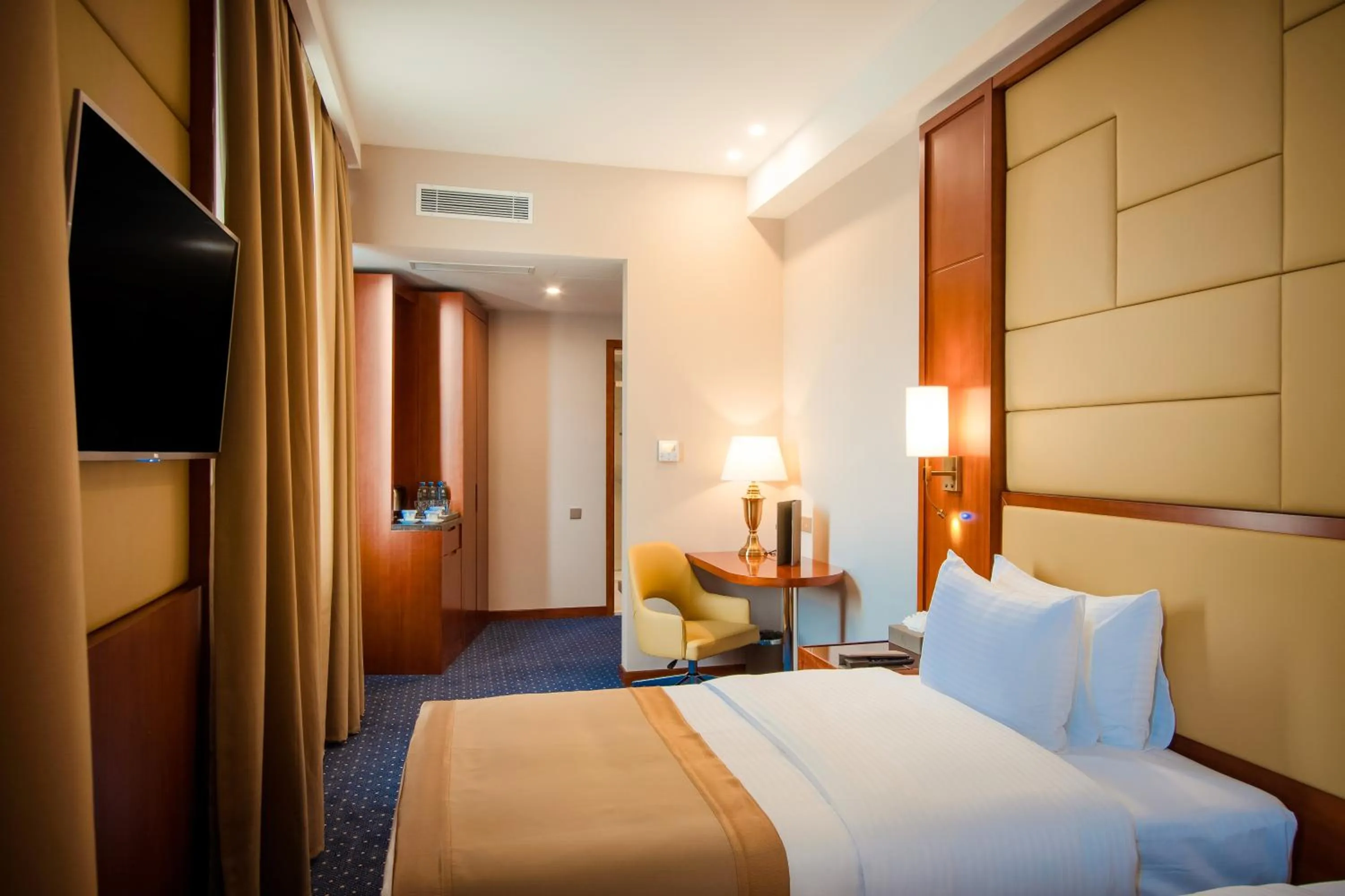 Bed in New Tiflis Hotel