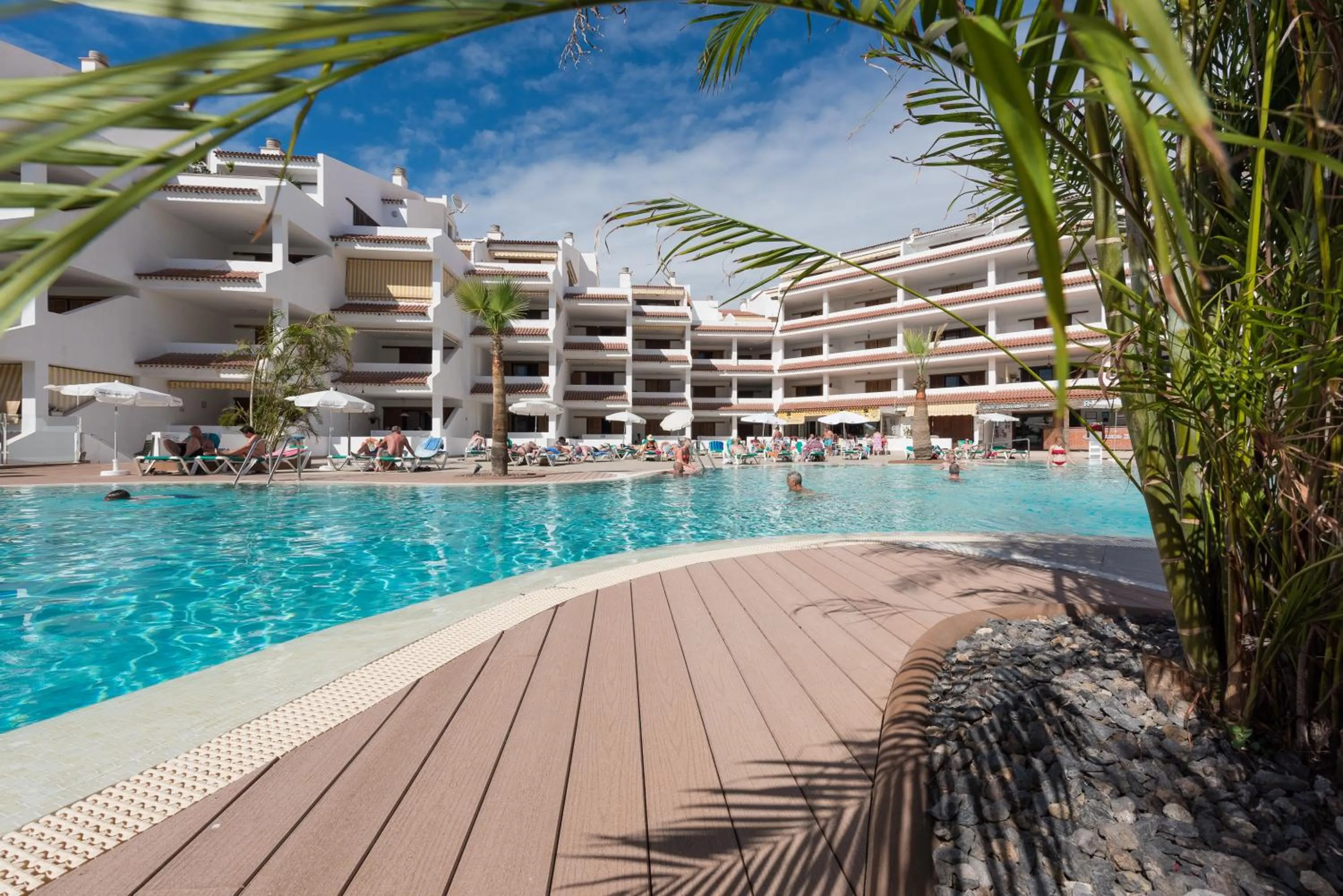 Pool view in Paloma Beach Apartments