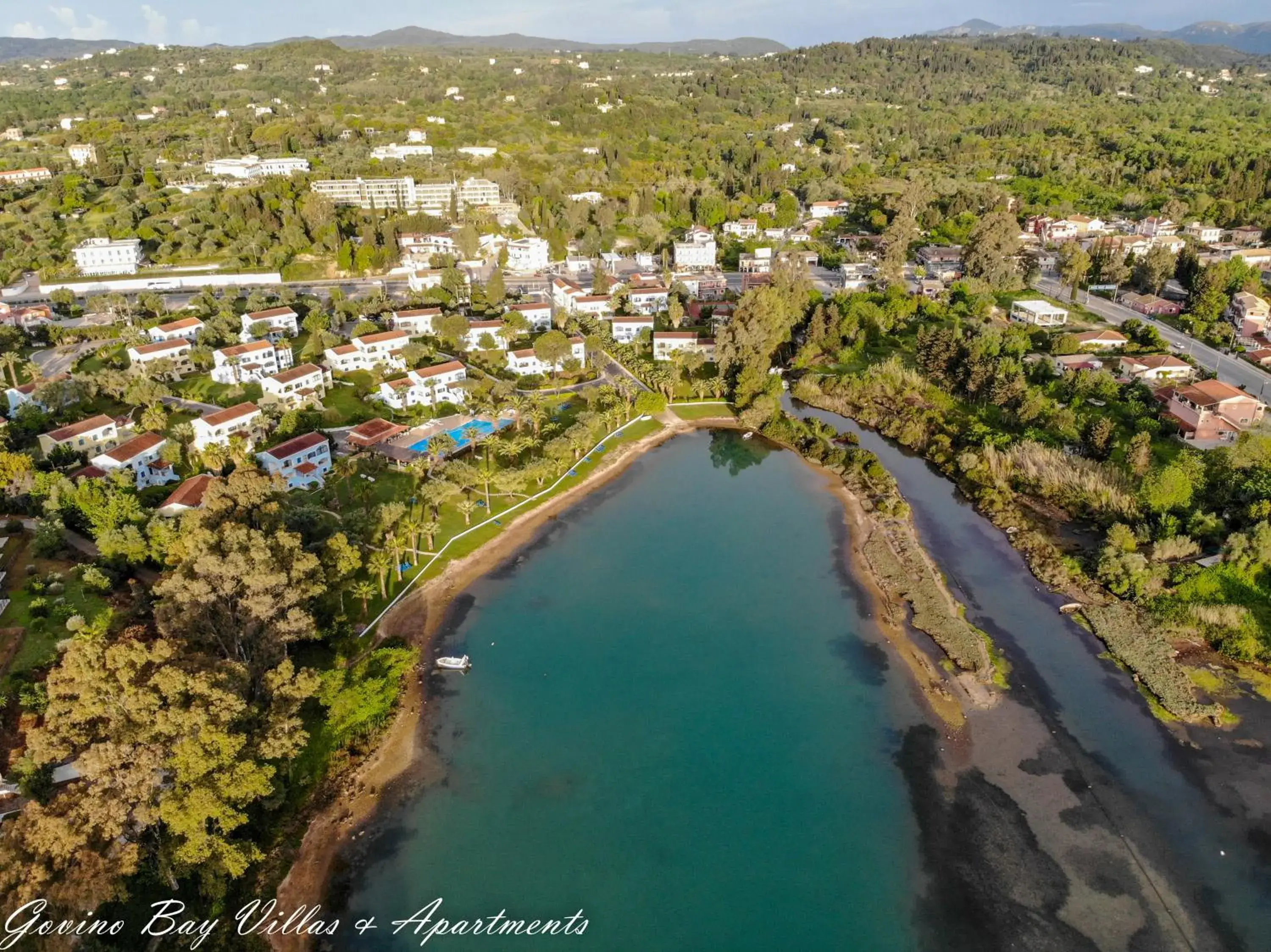Bird's eye view in Govino Bay Bird's eye view in Govino Bay