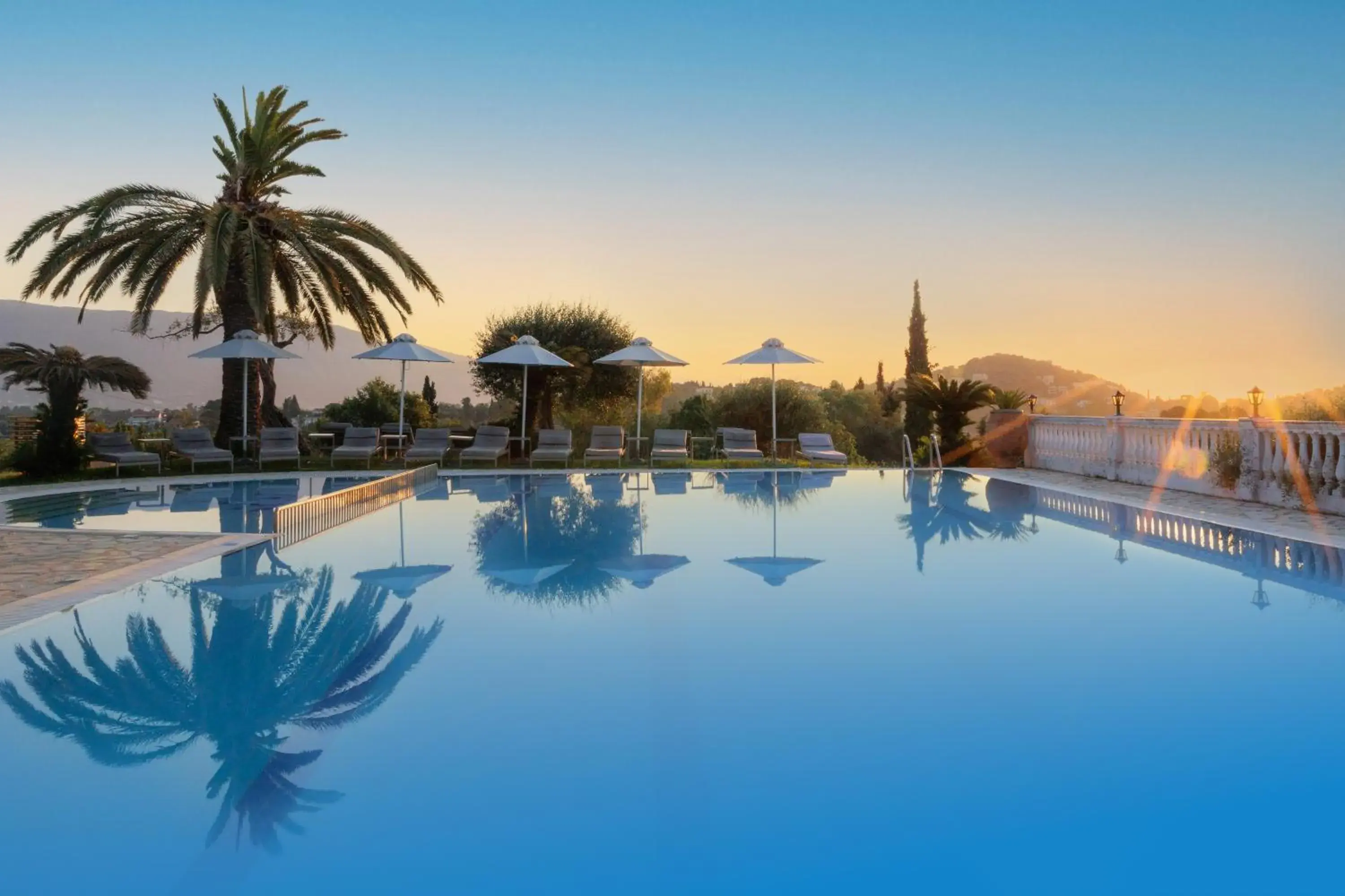 Swimming pool in Paradise Hotel Corfu Swimming pool in Paradise Hotel Corfu